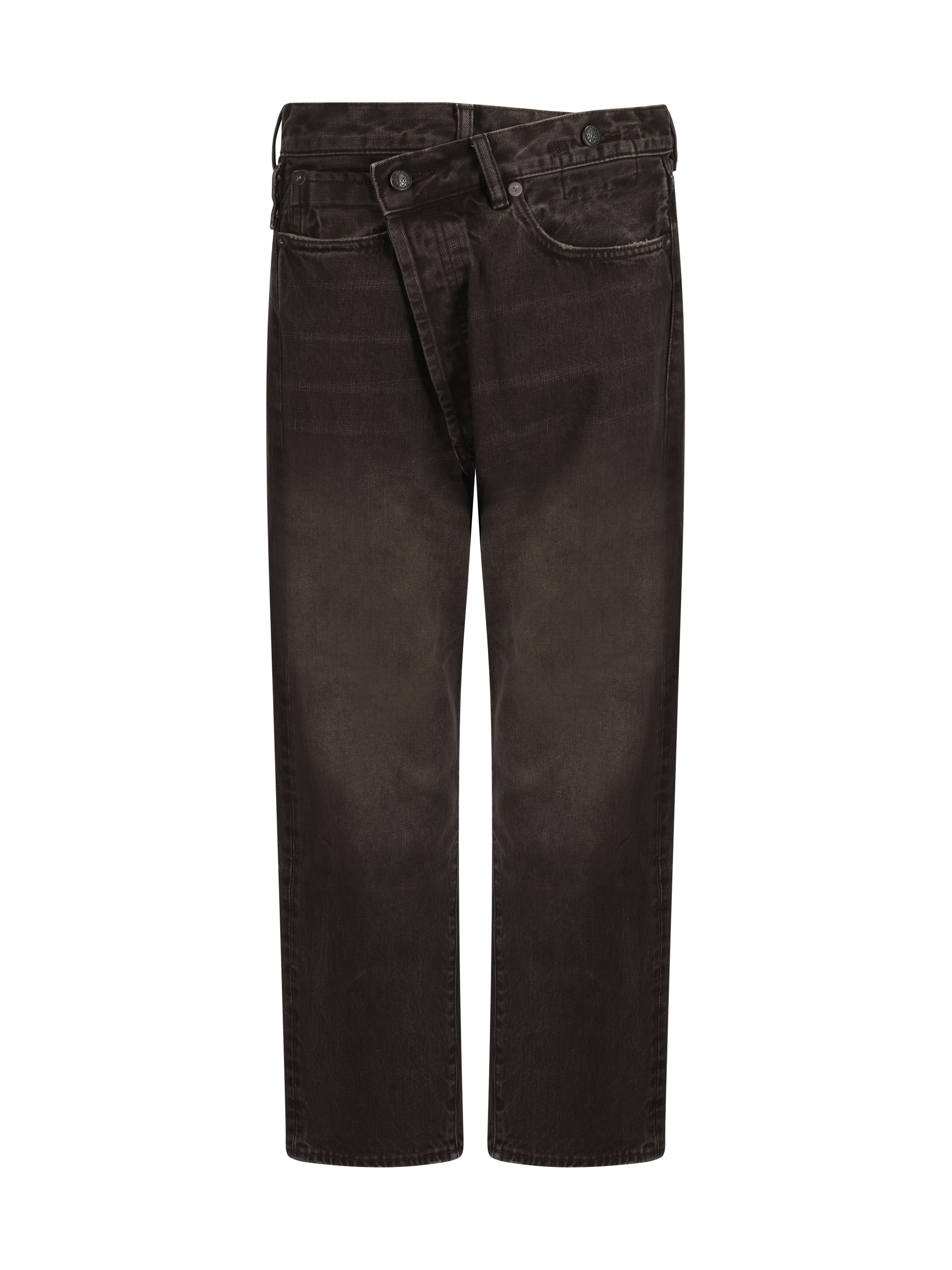 Shop R13 Cross Over Jeans In Vintage Chocolate Brown