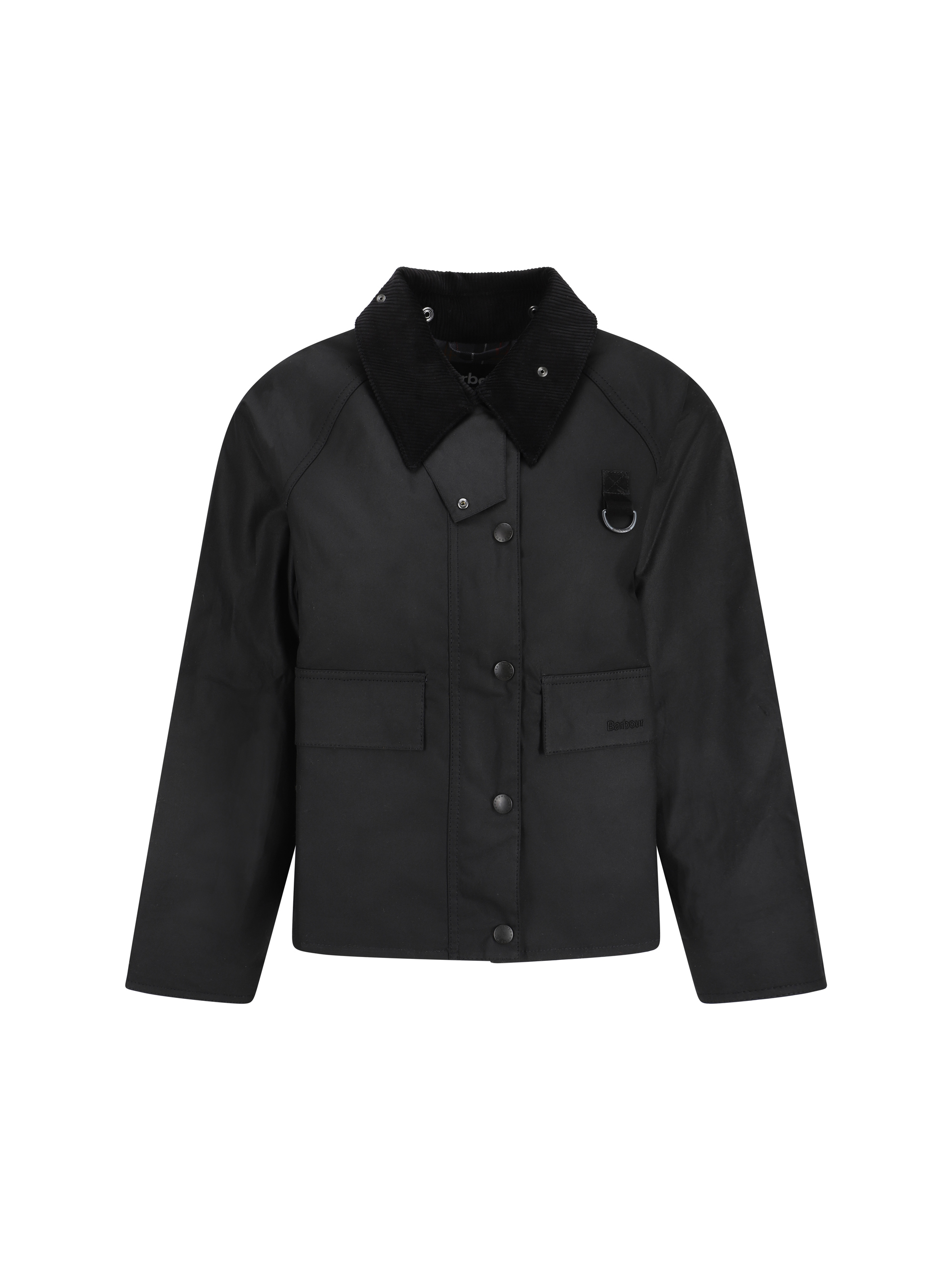 Shop Barbour Spey Wax Down Jacket In Black/modern