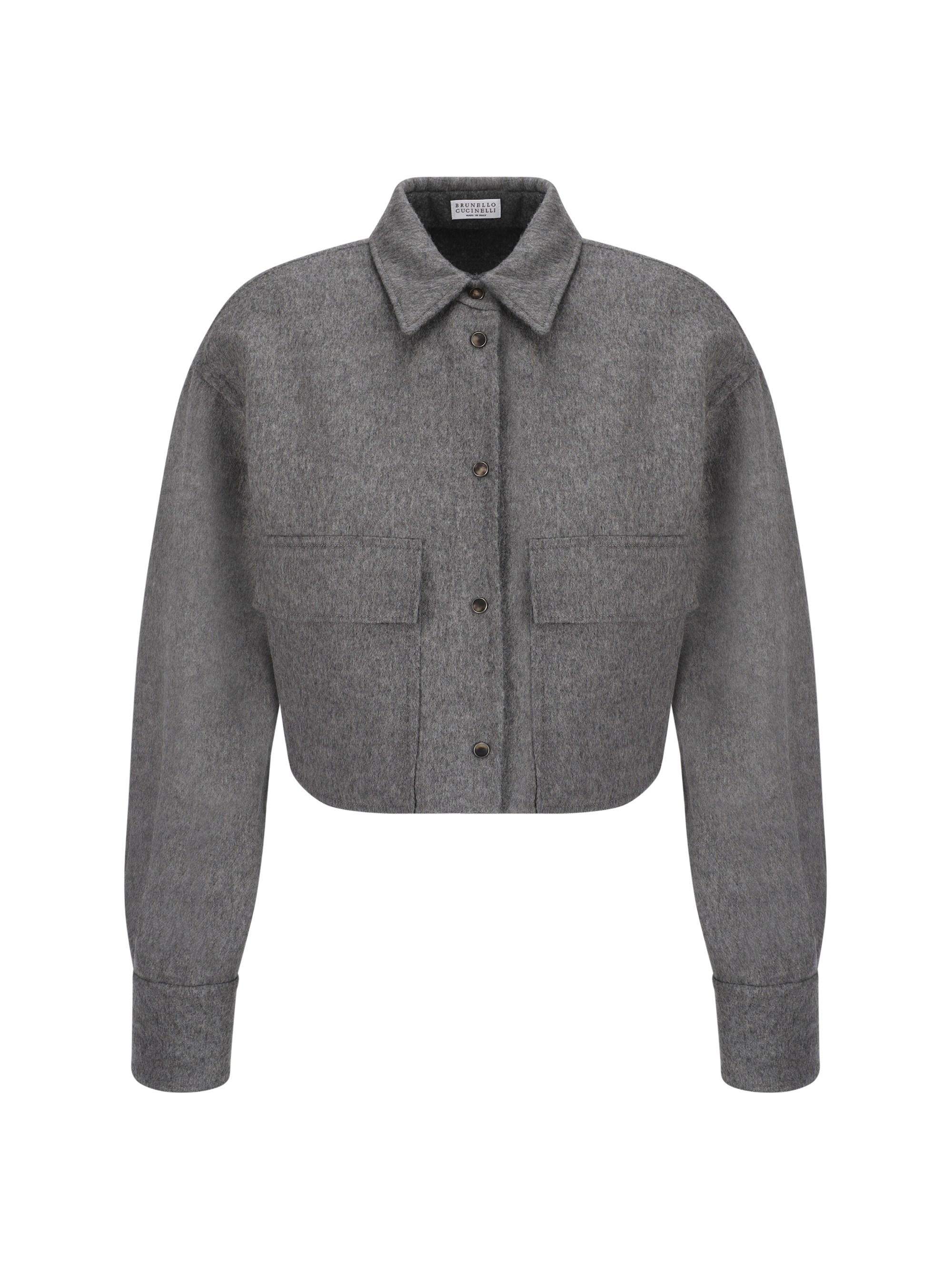 Shop Brunello Cucinelli Shirt In Grigio Medio/antracite