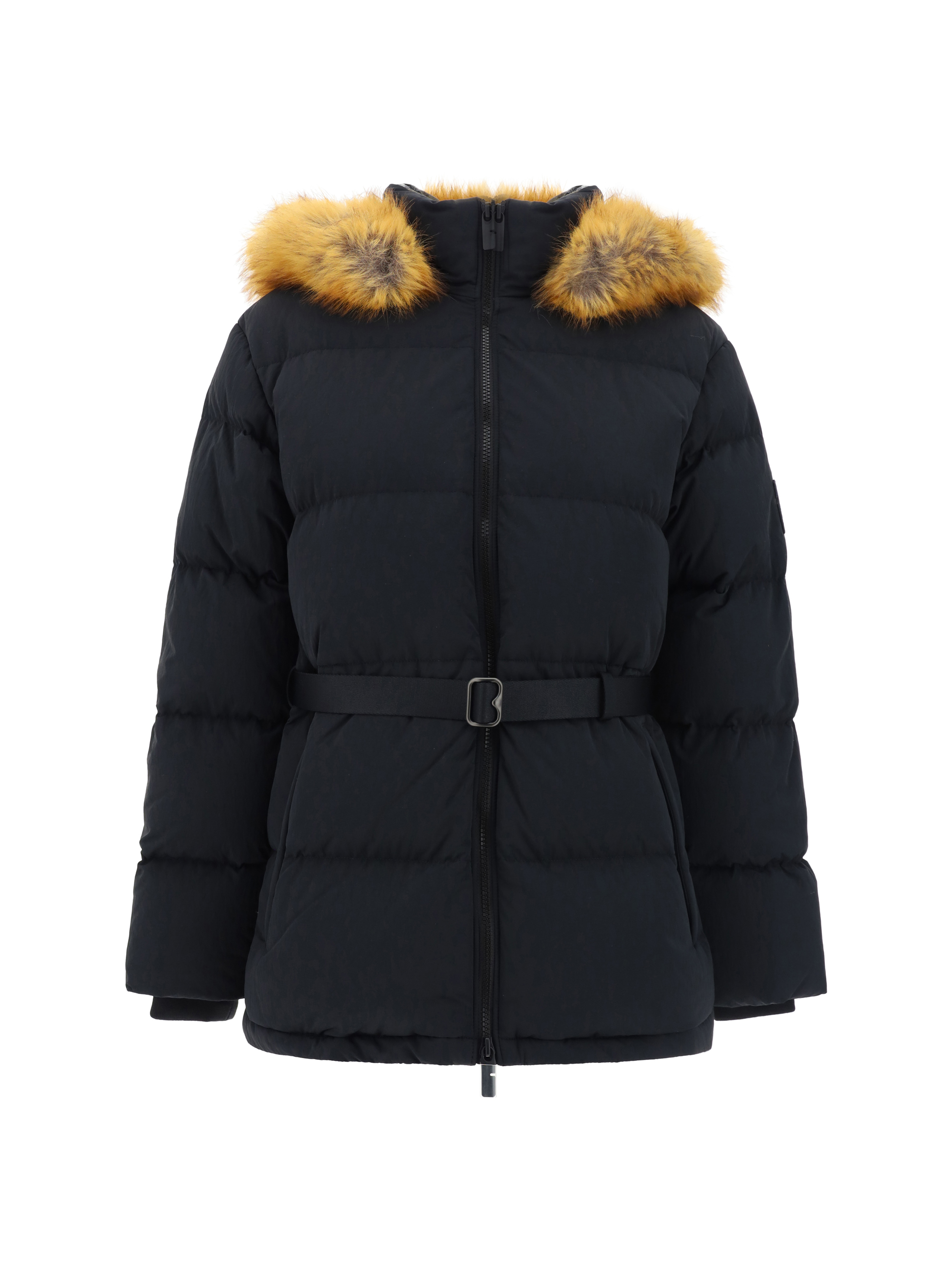 Shop Burberry Down Jacket In Black/snug Ip Check