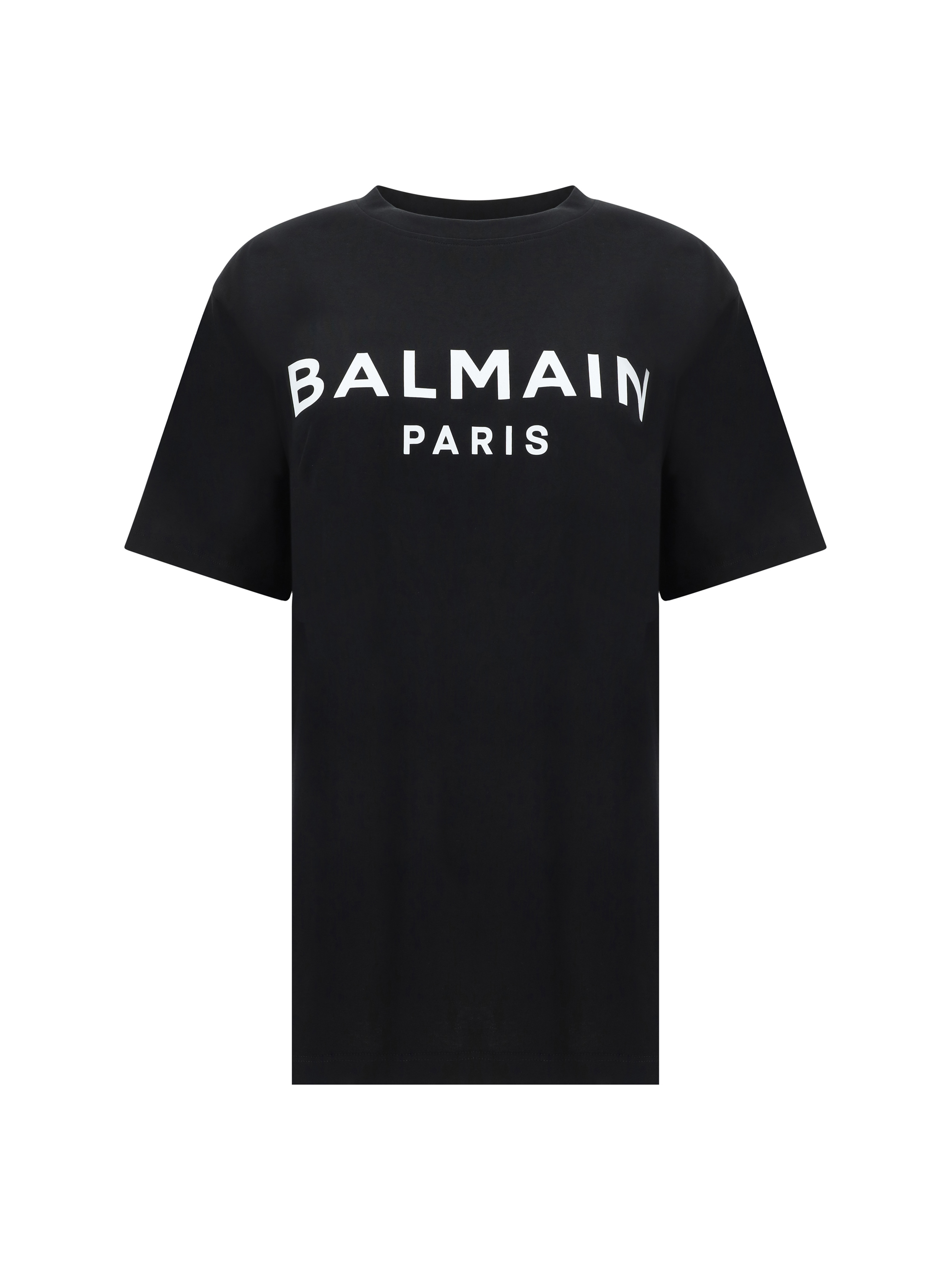 Shop Balmain T-shirt In Eab Noir/blanc