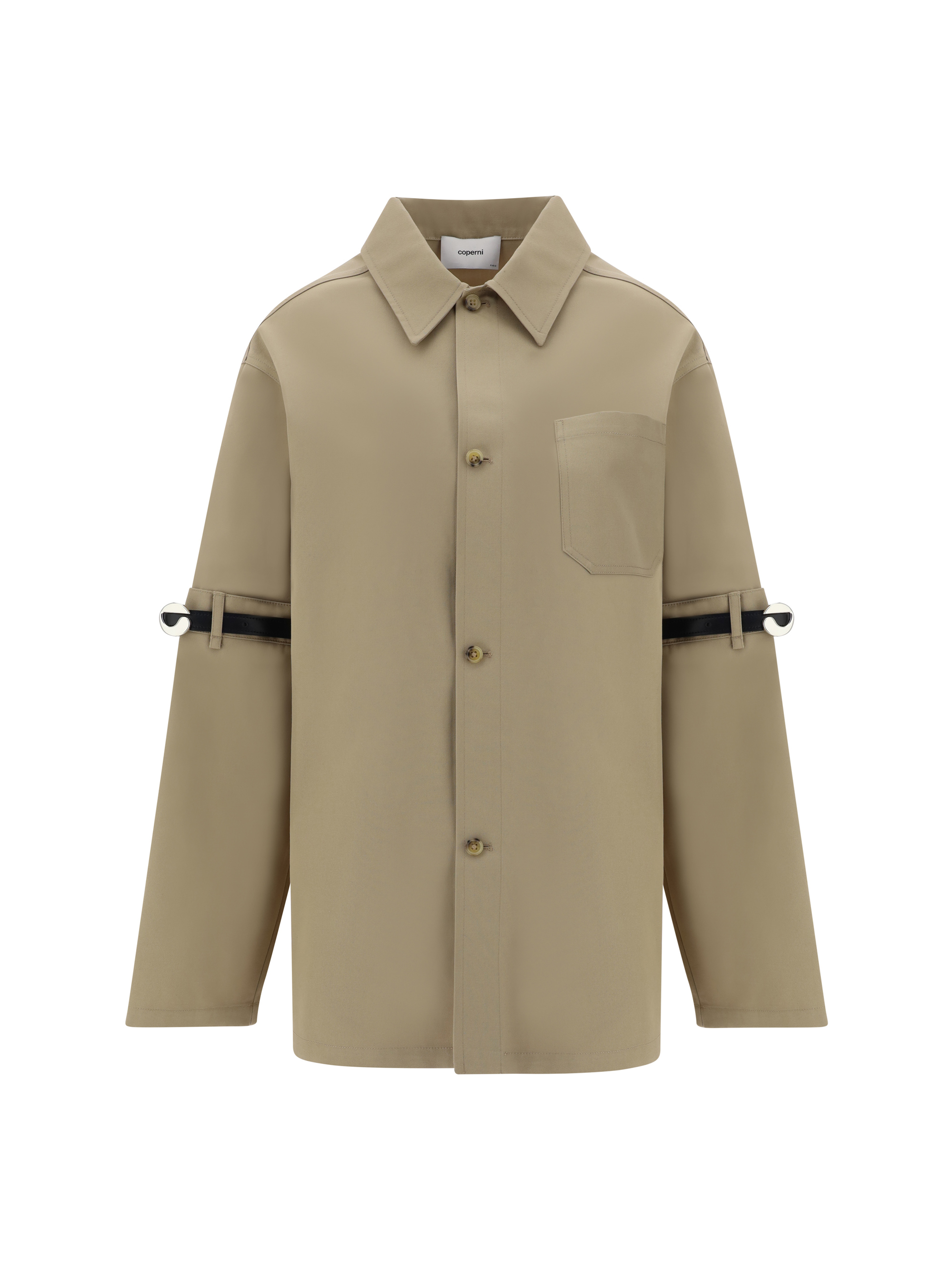 Coperni Open Elbow Jacket In Beige
