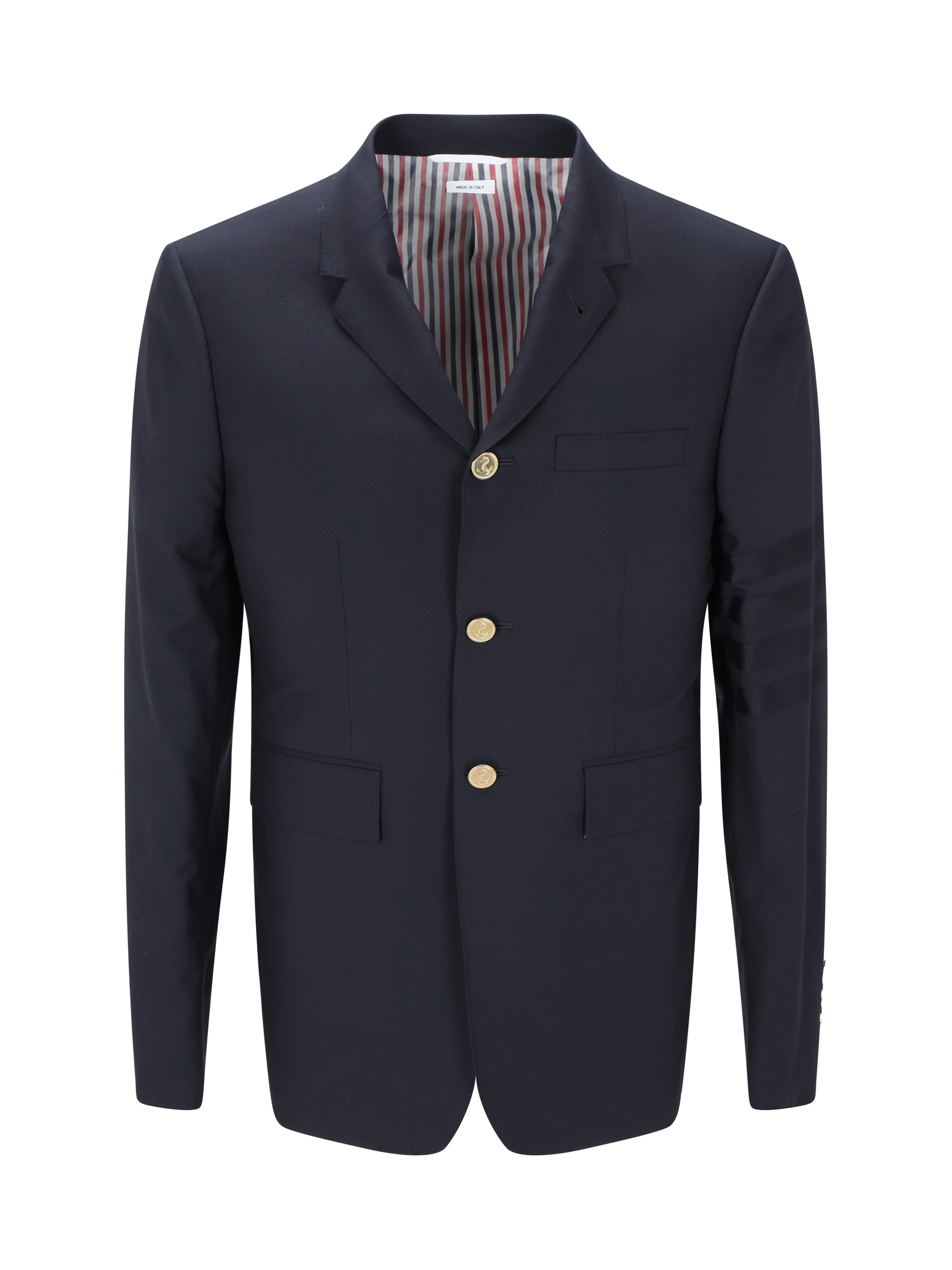 Shop Thom Browne Sport Blazer Jacket In Dark Blue