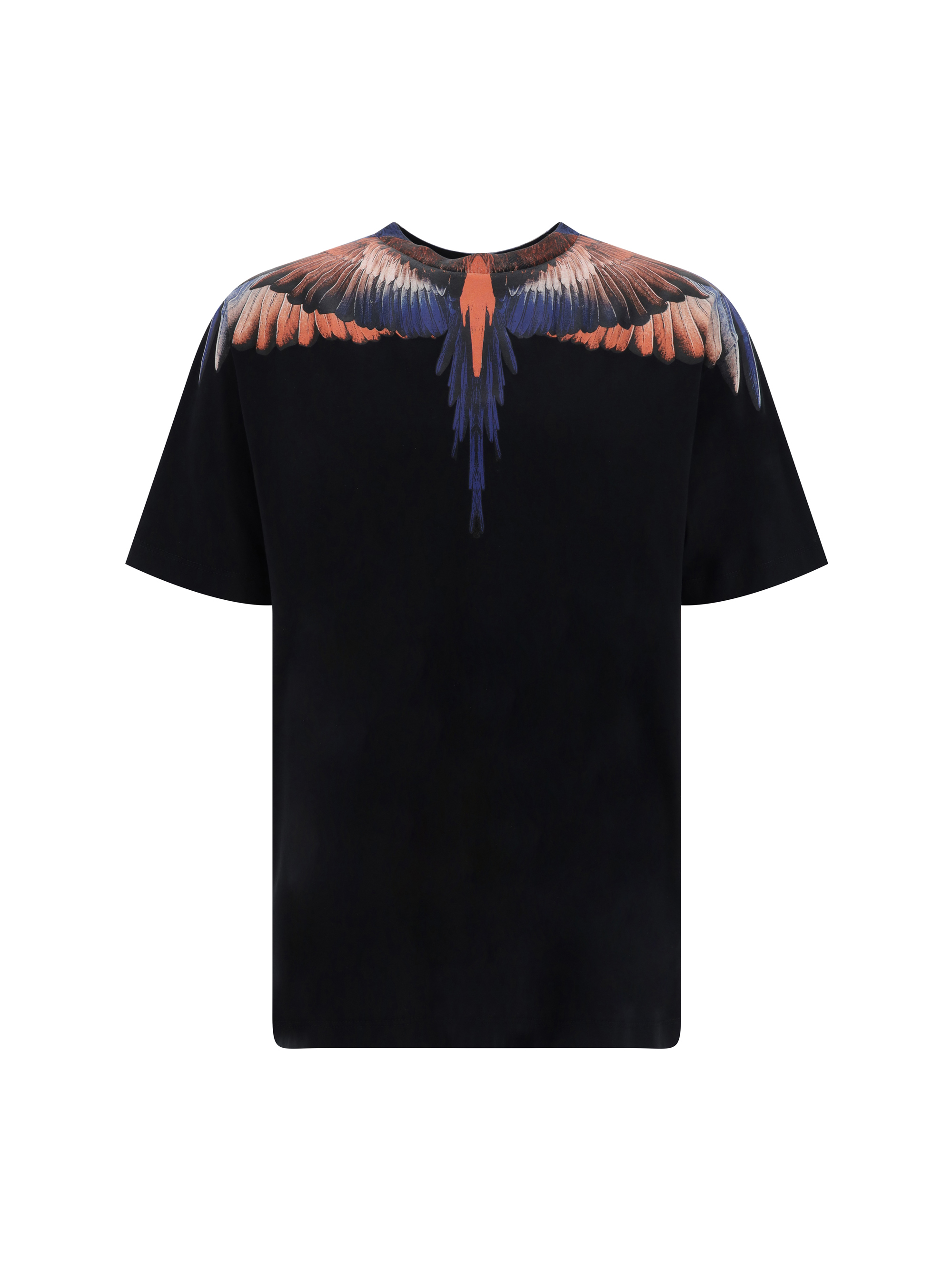 Marcelo Burlon County Of Milan Icon Wings T-shirt In Black Coral Red