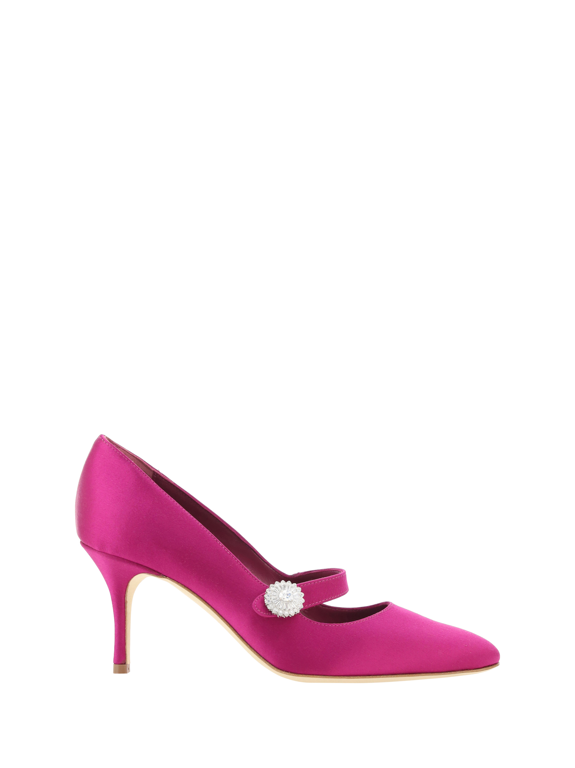 Shop Manolo Blahnik Marijana Fabio Pumps In Dpnk