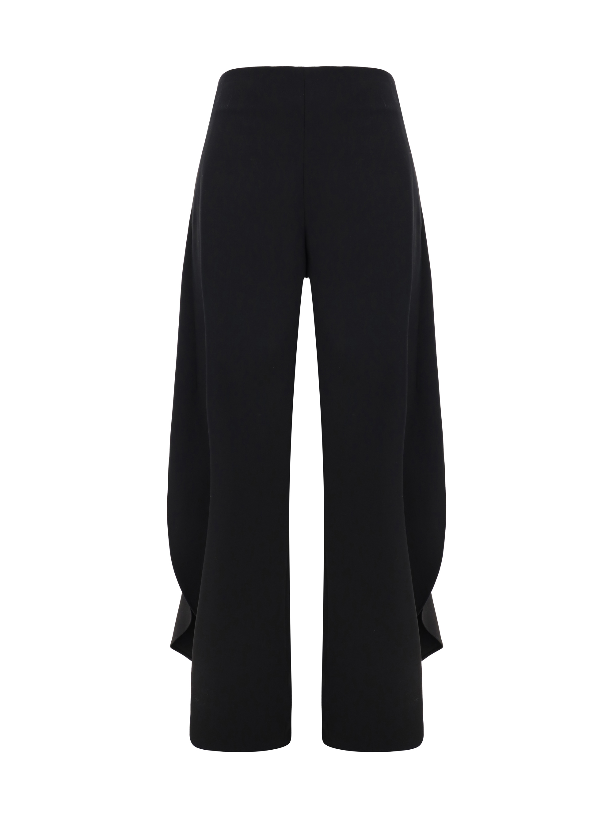 Shop Alaïa Round Pants In Noir Alaia