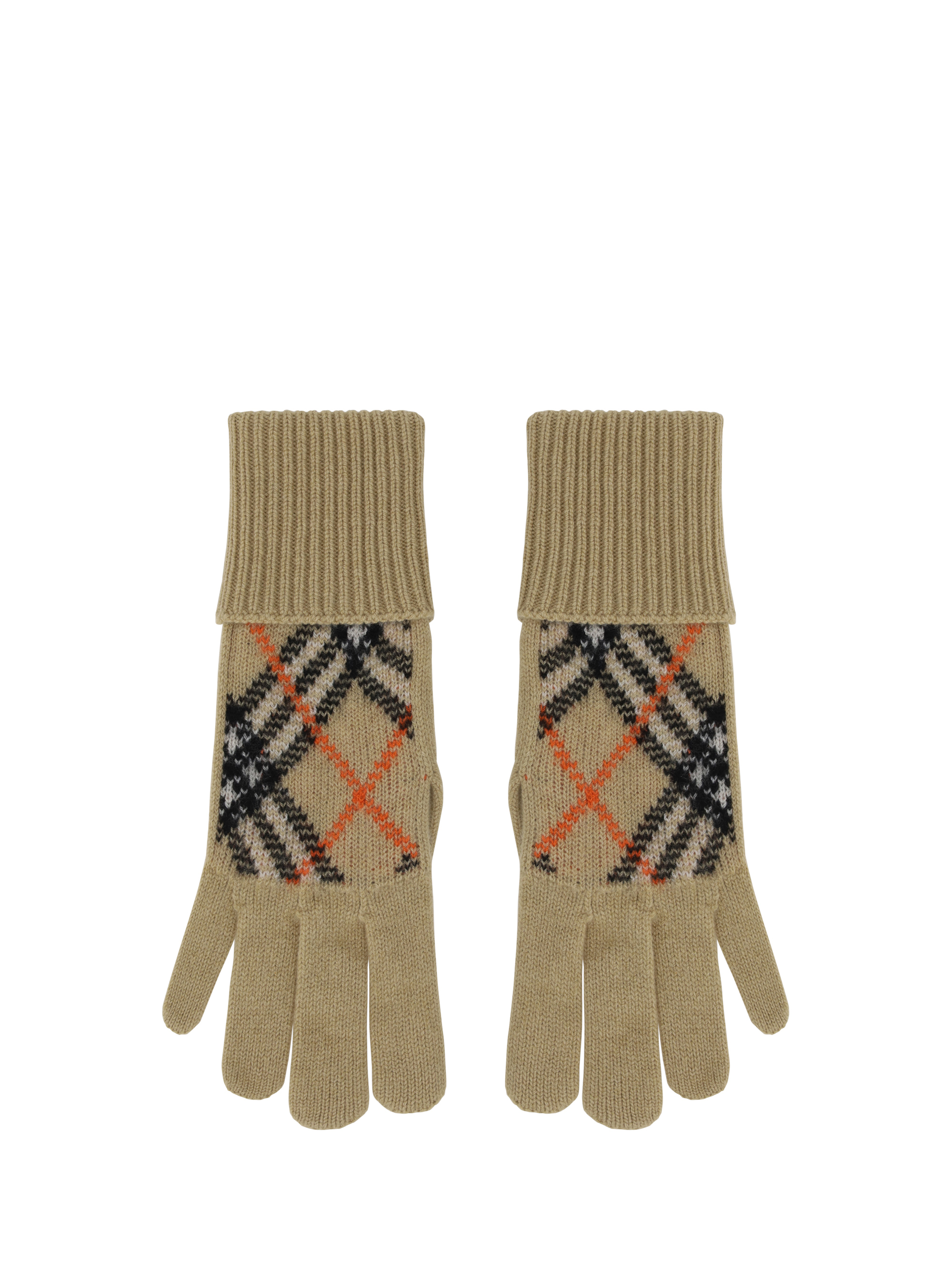 Shop Burberry Gloves In Sand