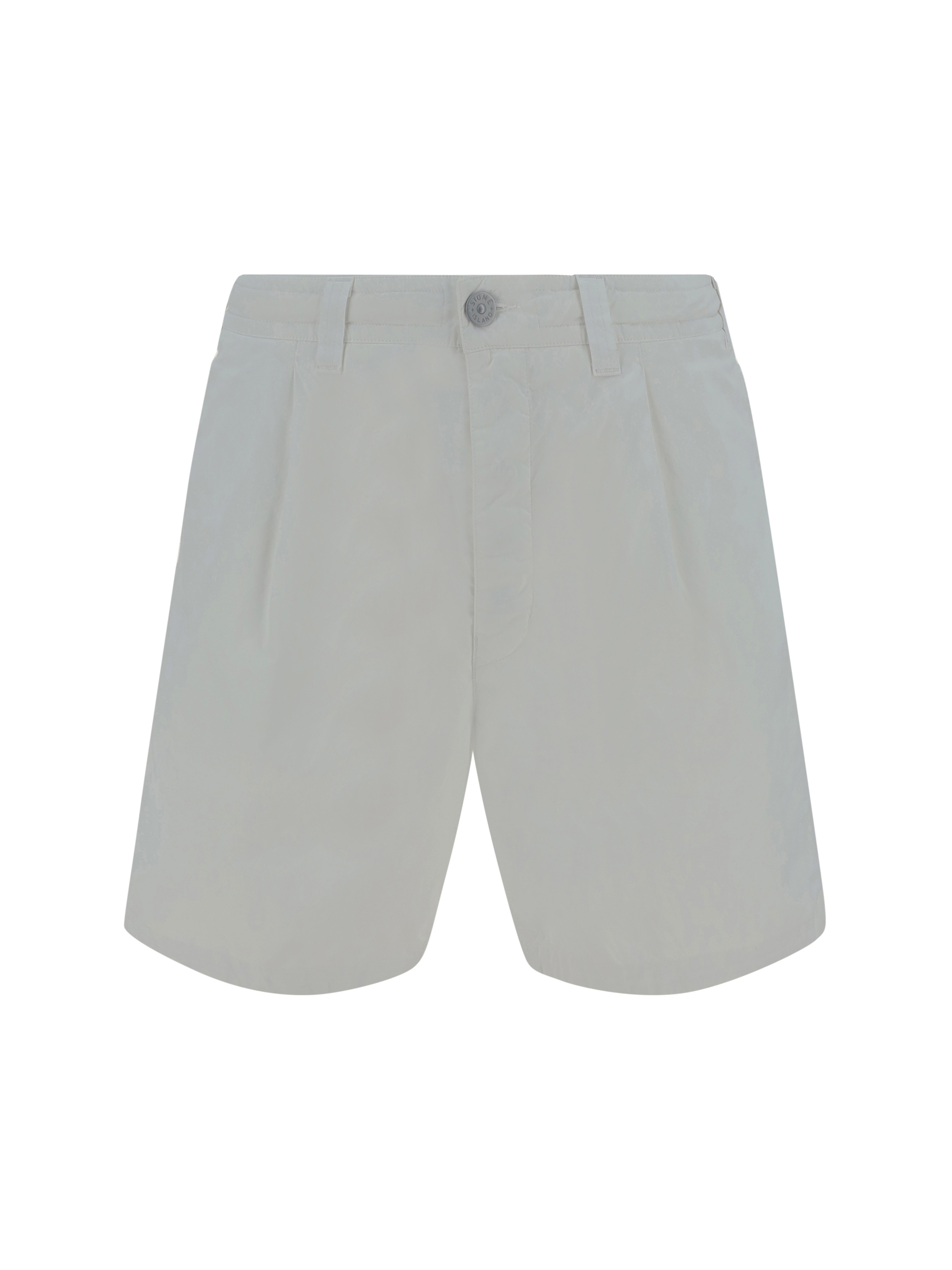 Shop Stone Island Comfort Bermuda Shorts In Bianco