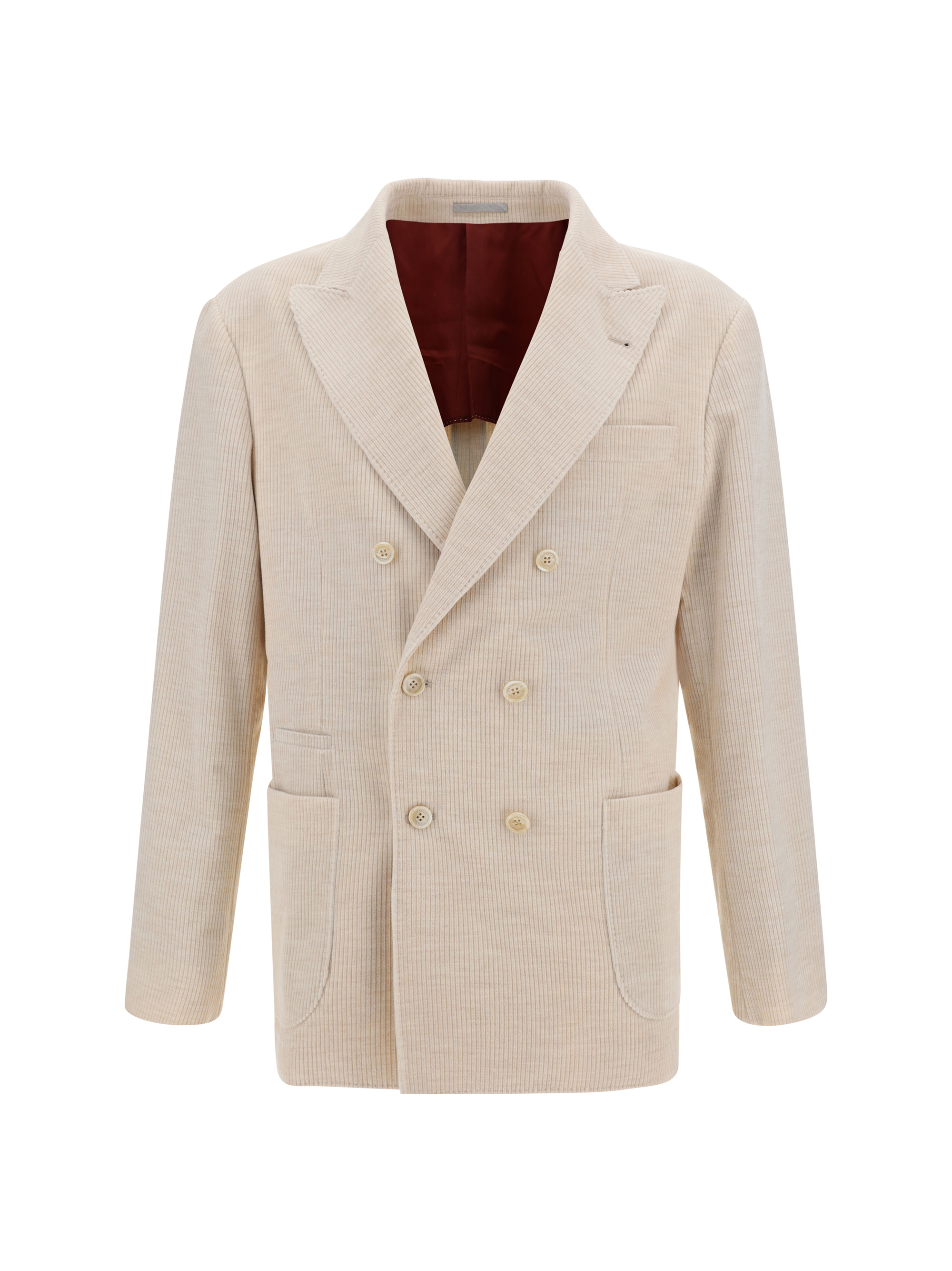 Shop Brunello Cucinelli Blazer Jacket In Beige