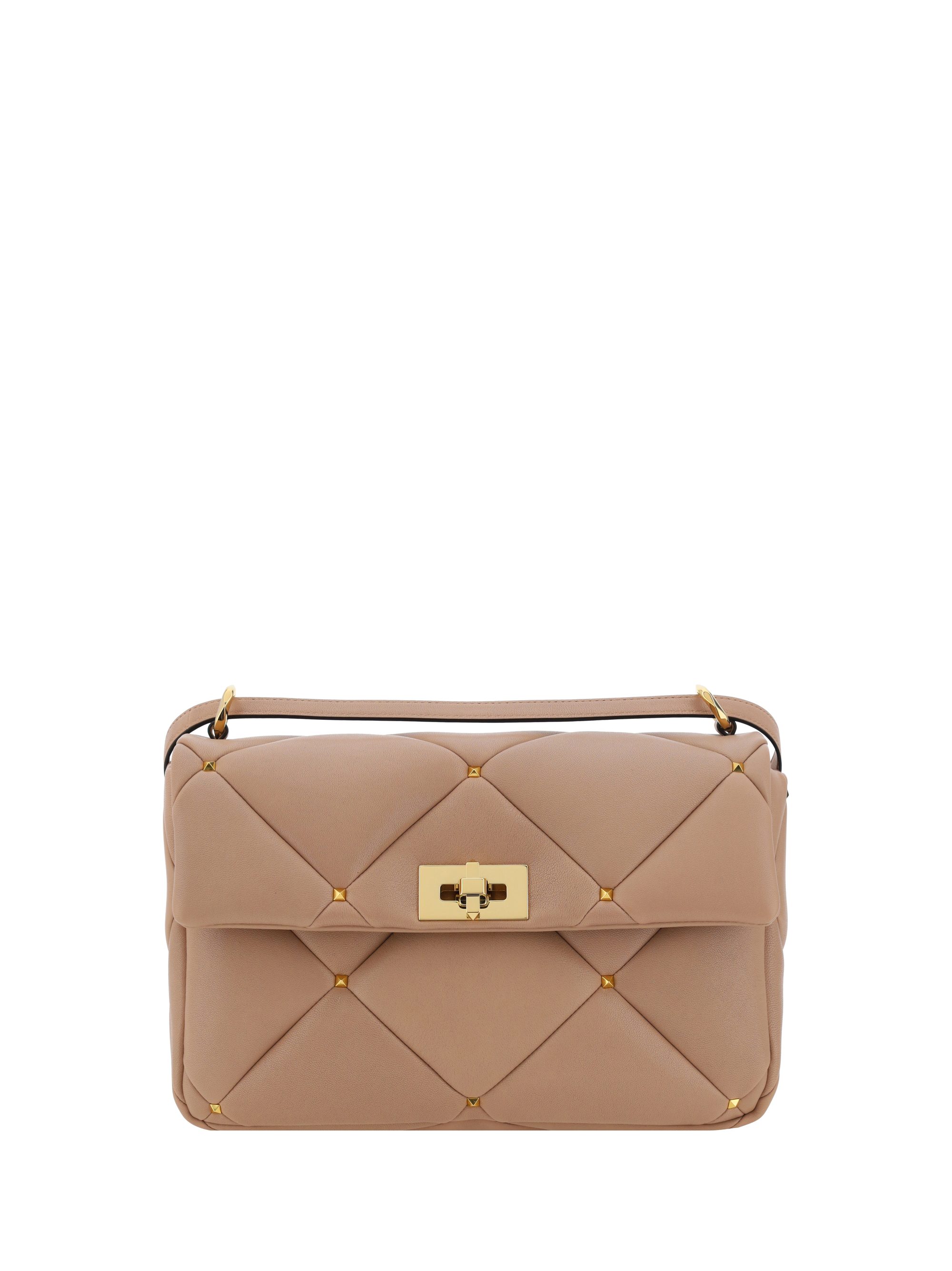 Shop Valentino Roman Shoulder Bag In Rose Cannelle