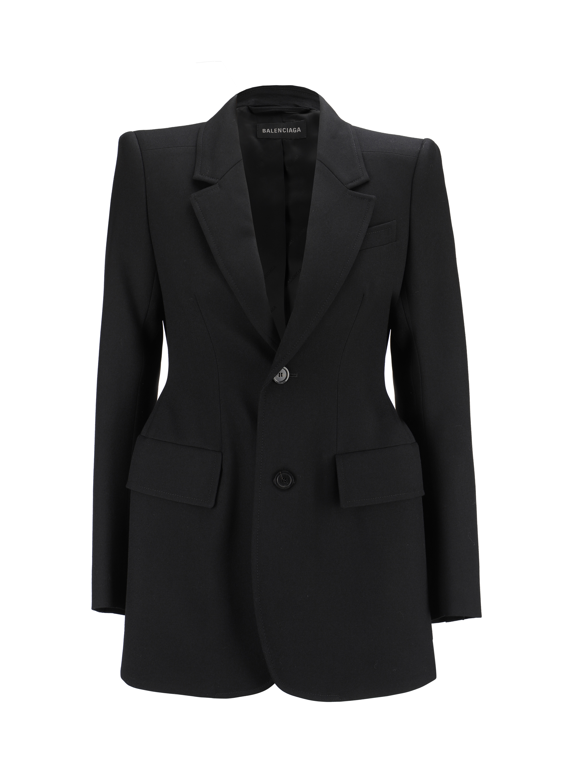 Shop Balenciaga Blazer Jacket In Black