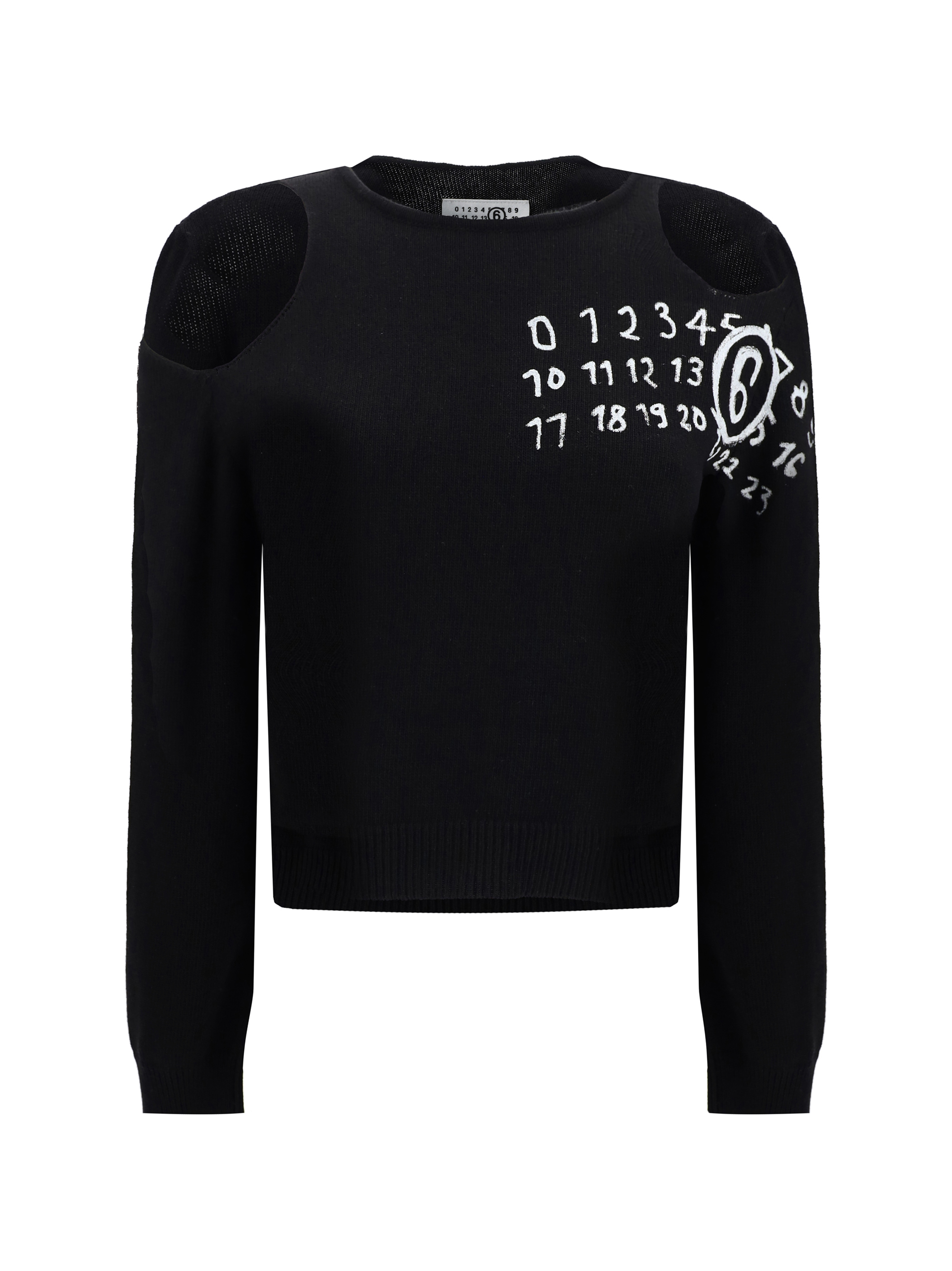 Shop Mm6 Maison Margiela Sweater In Black