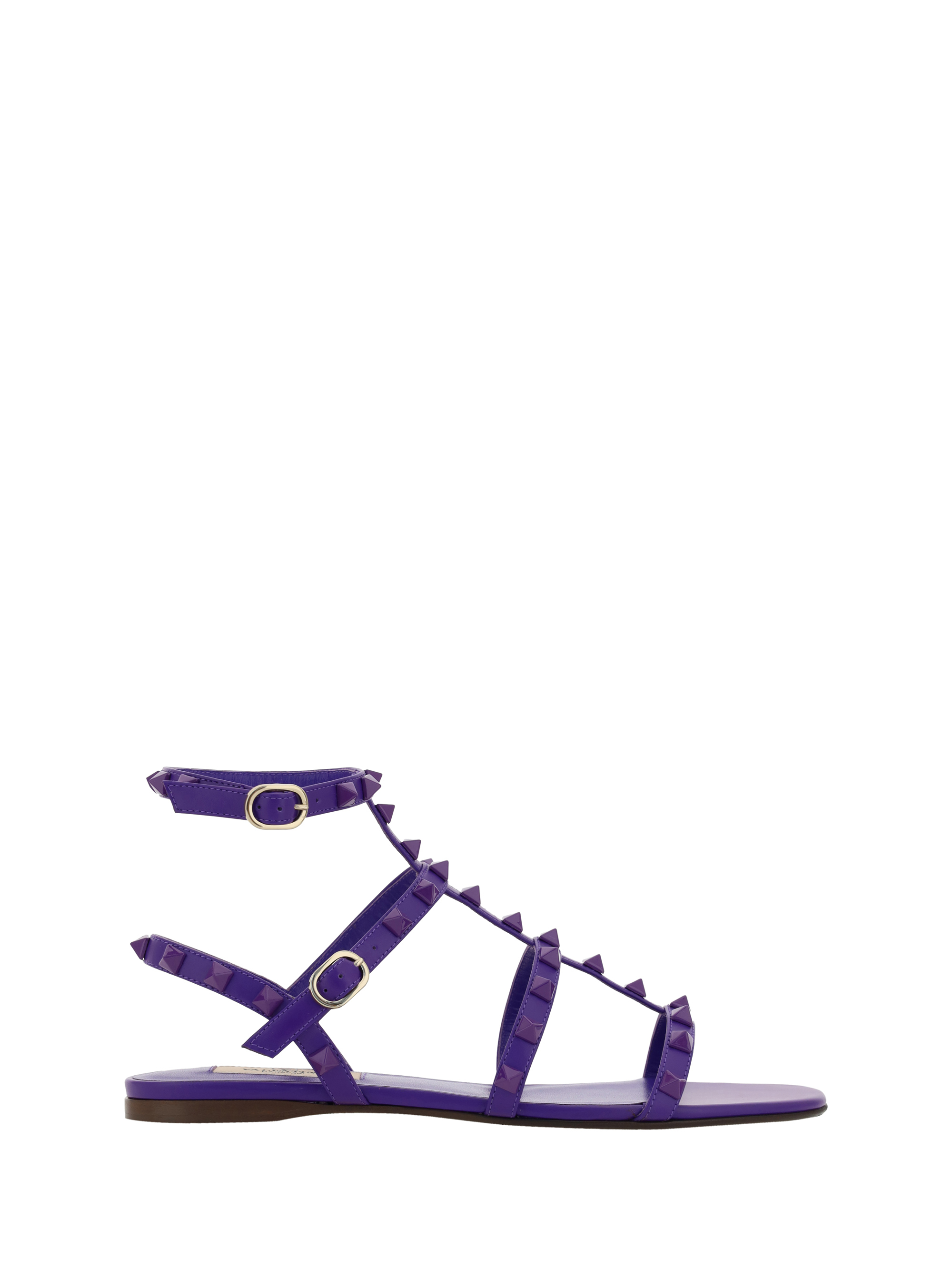 Valentino Garavani Rockstud Sandals In Electric Violet