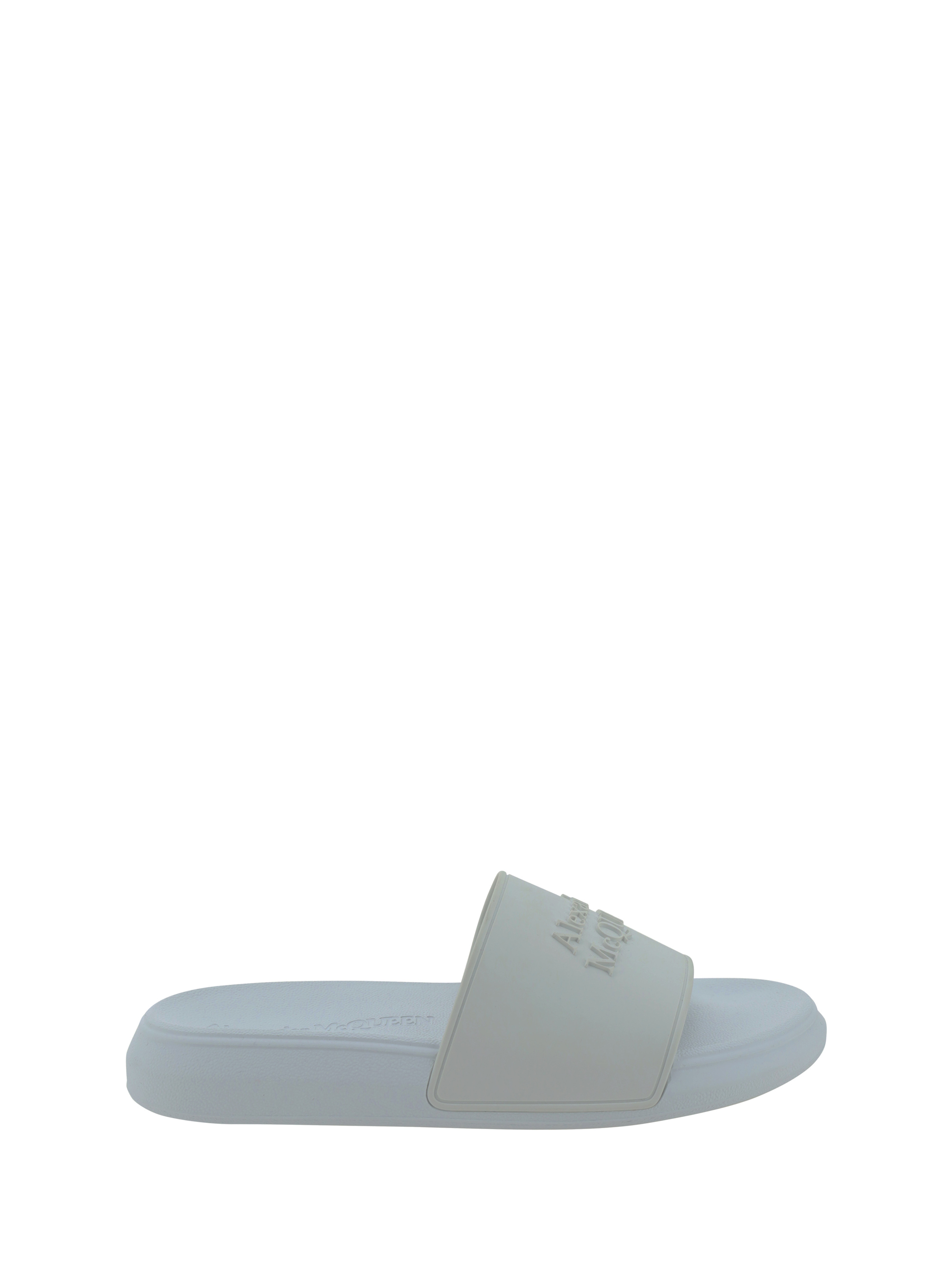 Shop Alexander Mcqueen Sandals In White