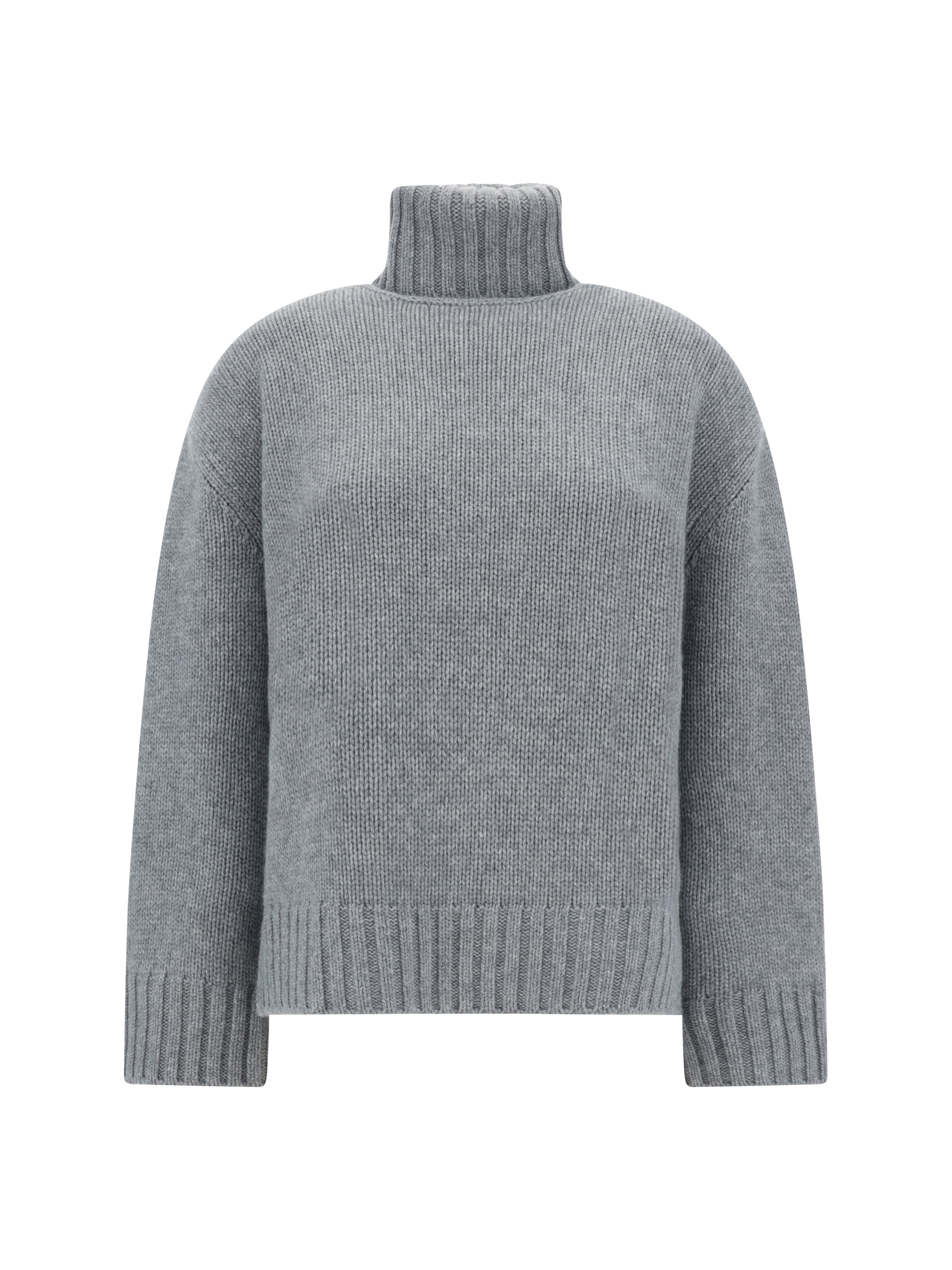 Shop Fabiana Filippi Boxi Turtleneck Sweater In Roccia