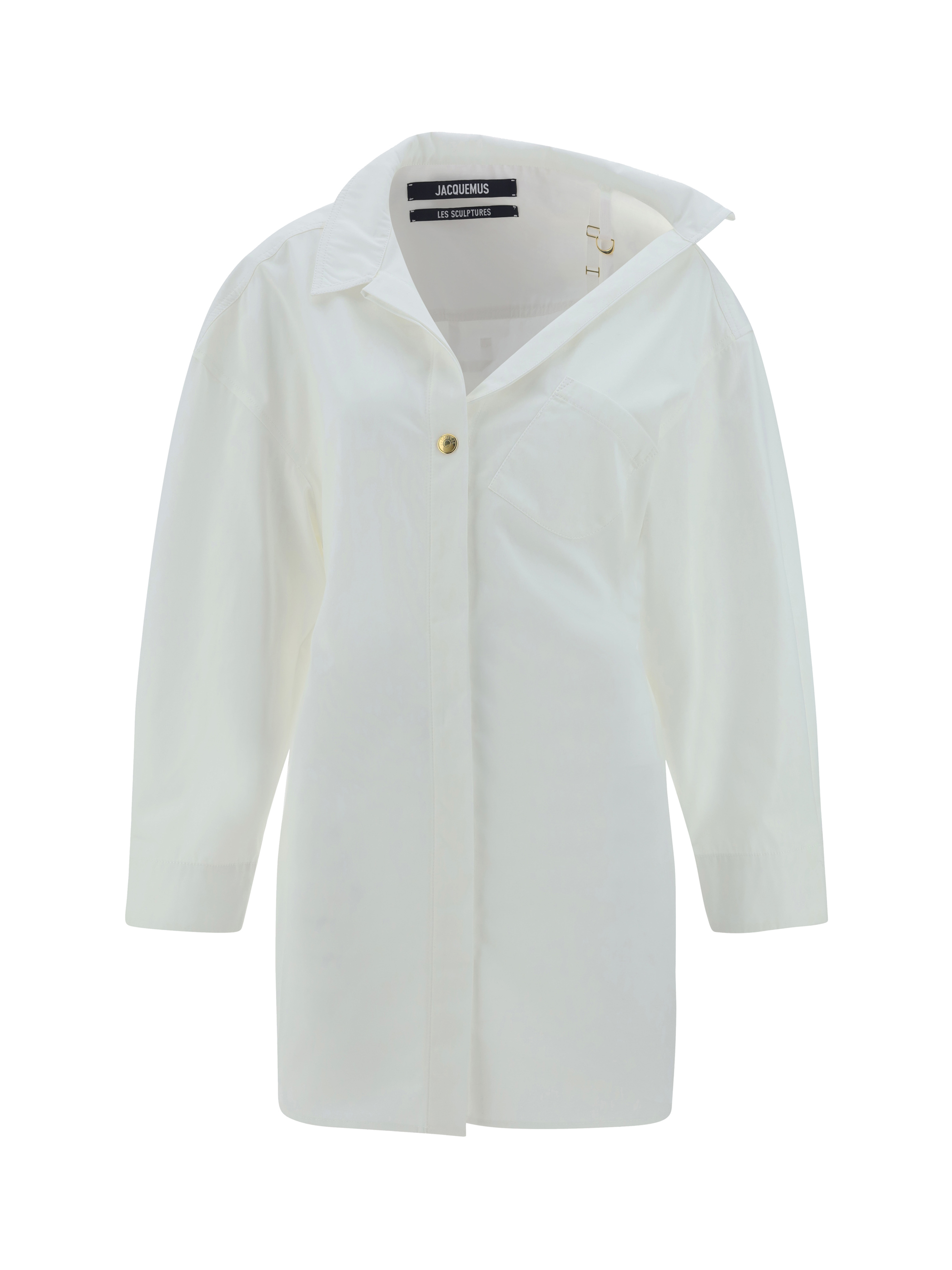 Shop Jacquemus La Mini Robe Chemisier Dress In White