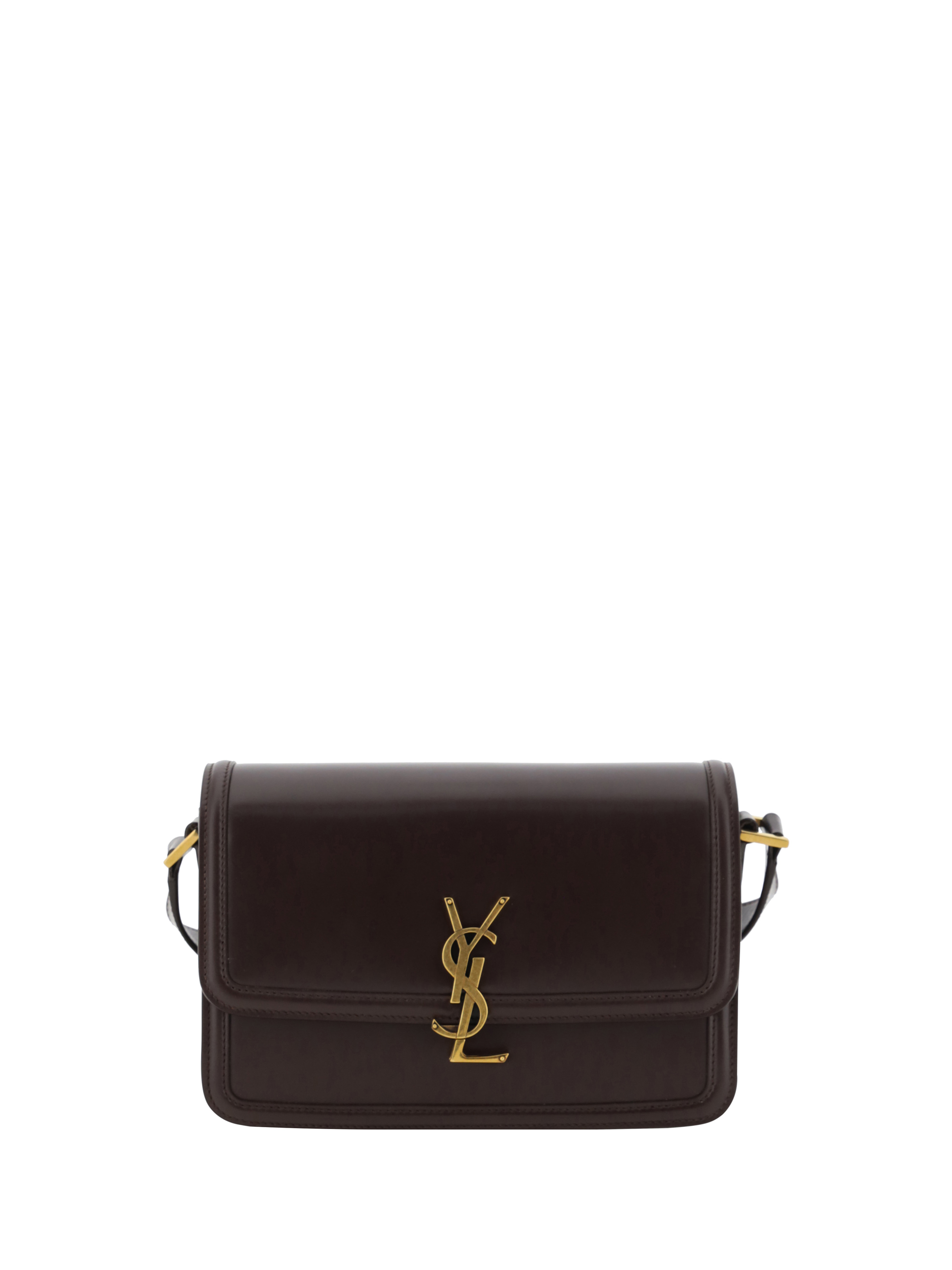 Shop Saint Laurent Solferino Shoulder Bag In Dark Sweet Choco