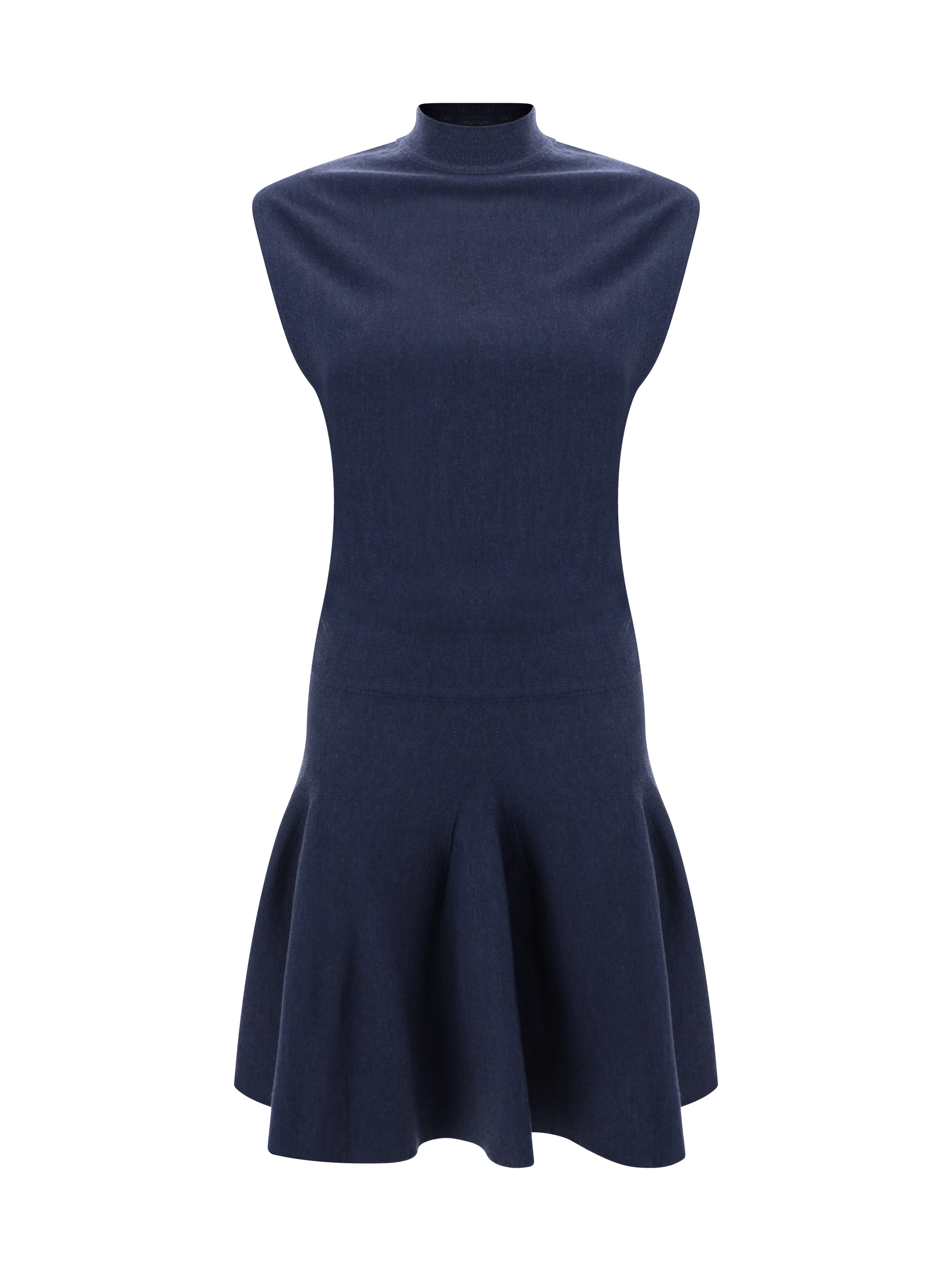 Shop Alaïa Mini Dress In Bleu Ardoise