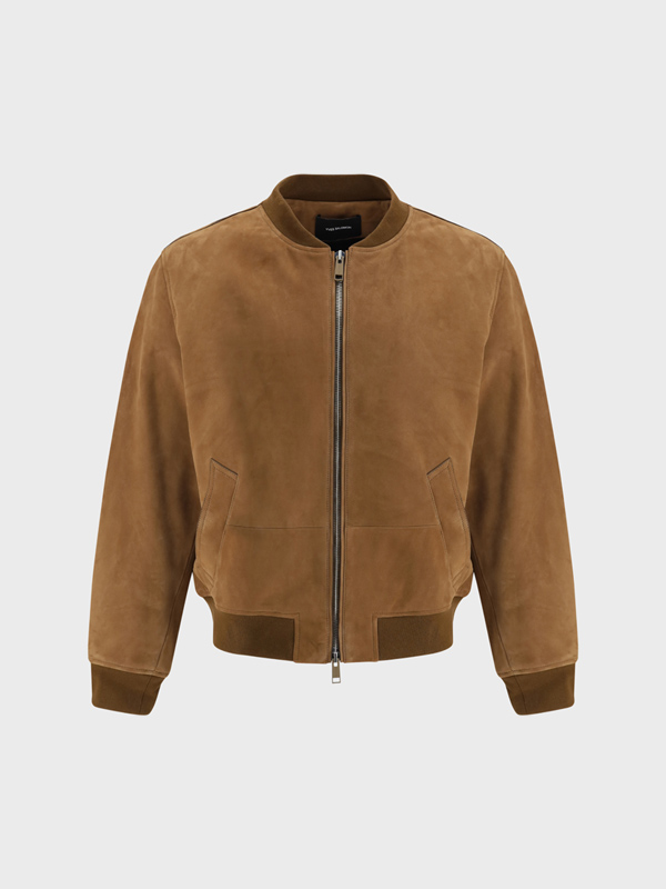 Suede Bomber Jacket