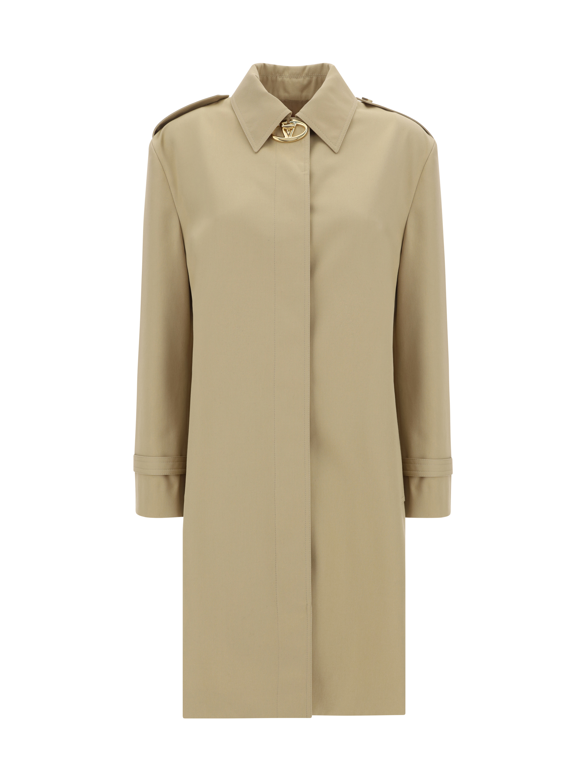 Shop Valentino Pap Coat In Beige