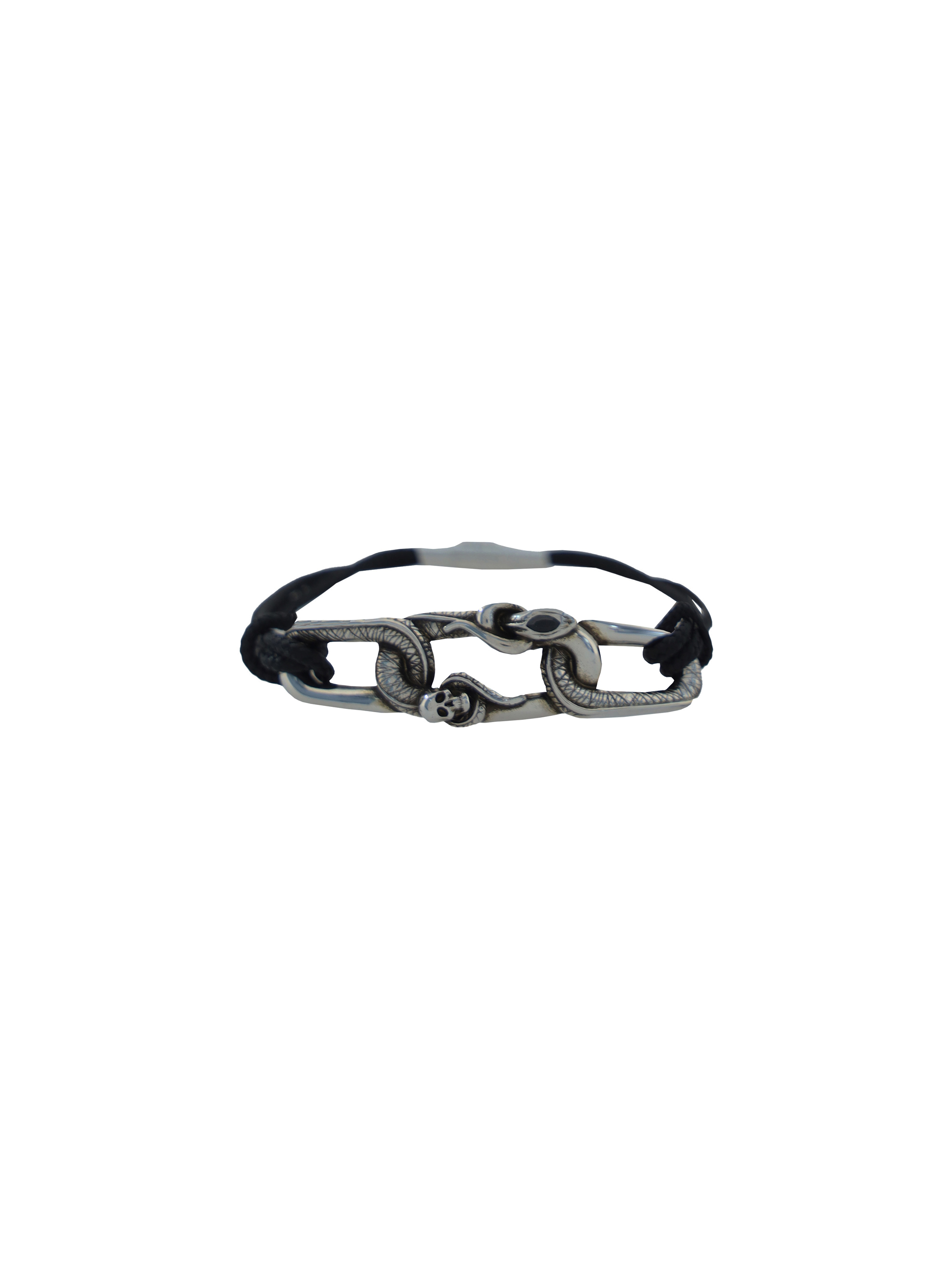 Shop Alexander Mcqueen Bracelet In Blk+0446+jet.sw