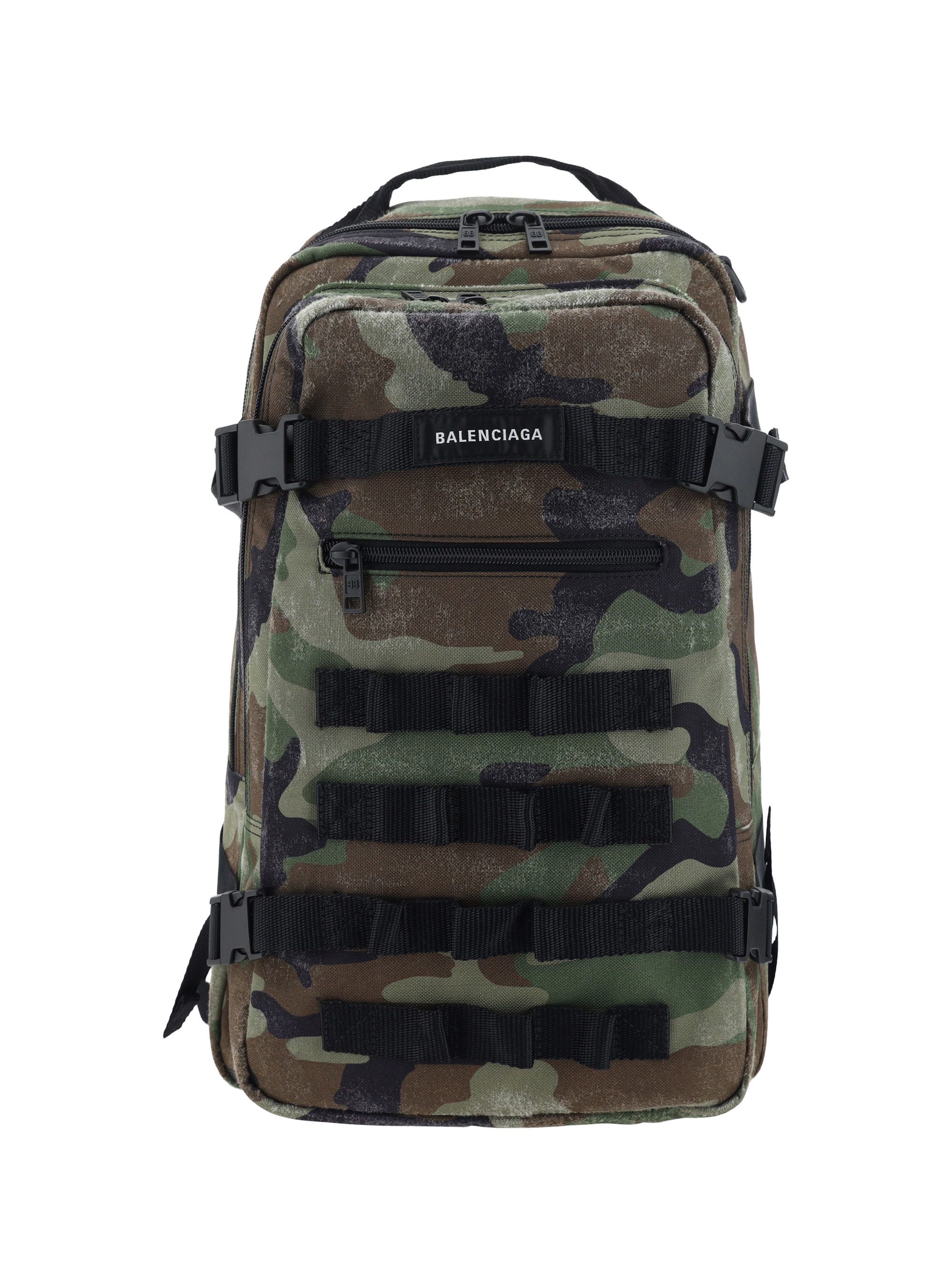 Shop Balenciaga Army Space Backpack In Dark Camo