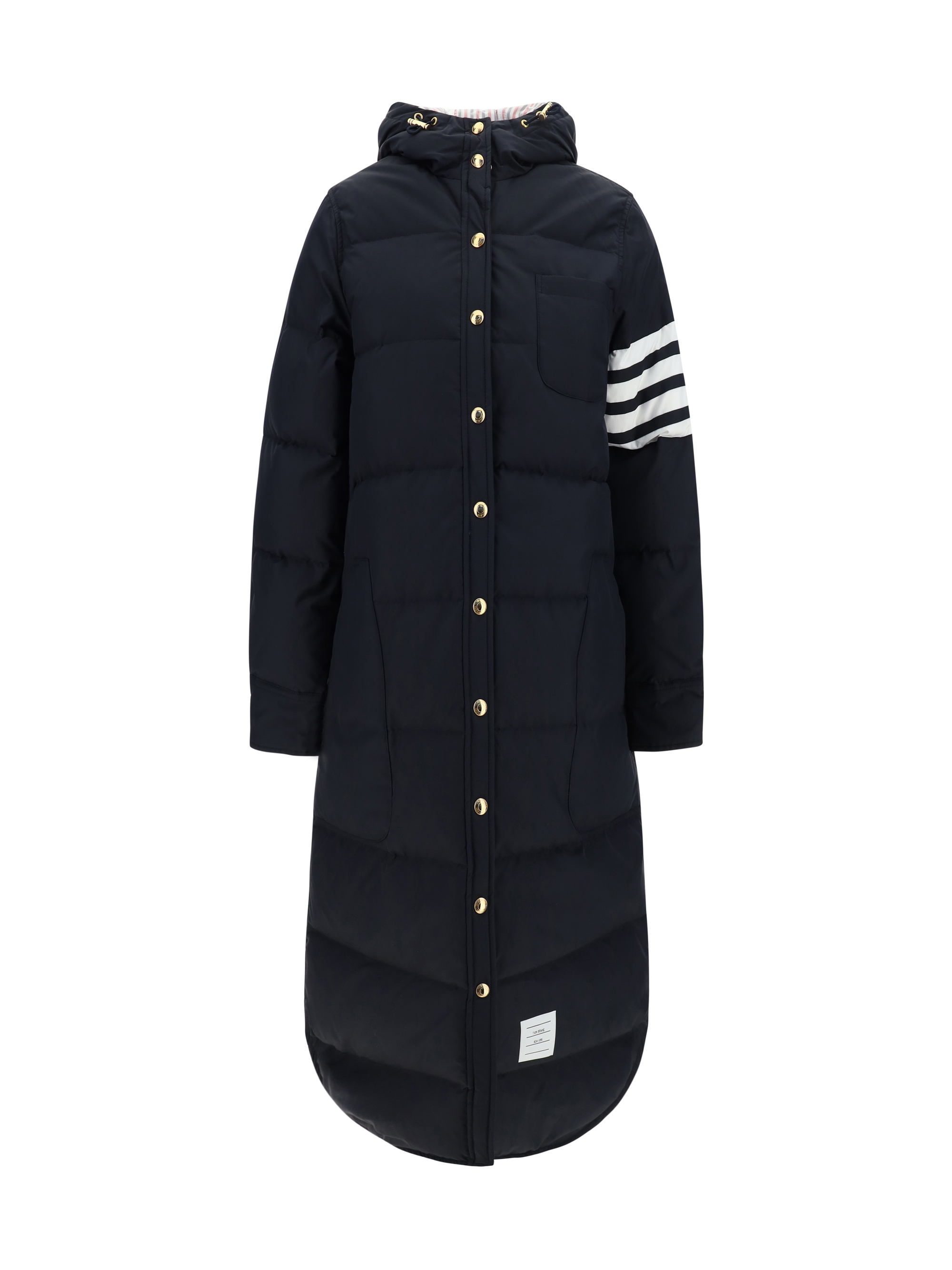 Shop Thom Browne Oversized Down Jacket In Navy