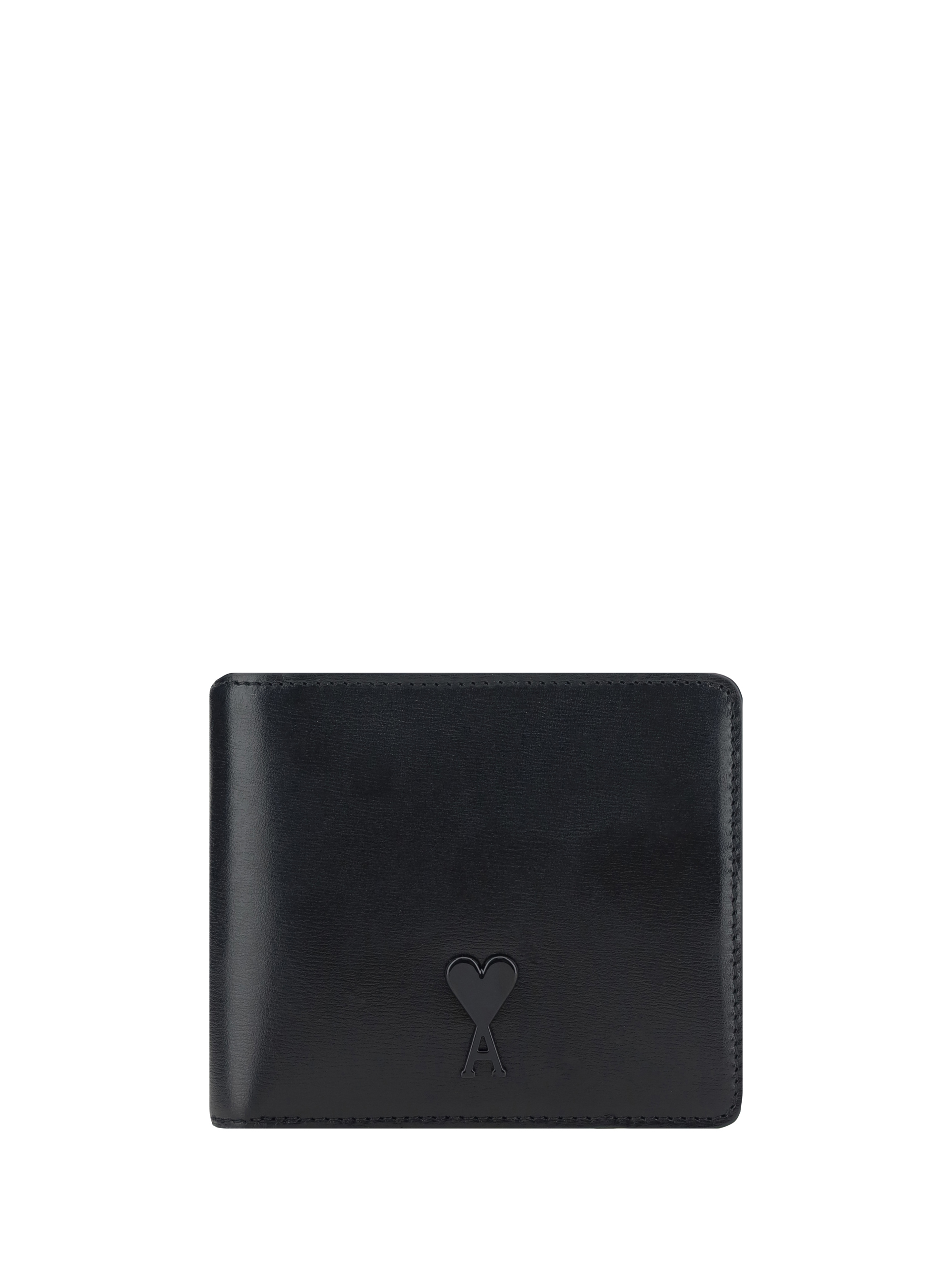 Ami Alexandre Mattiussi Bi-fold Logo Wallet In Black