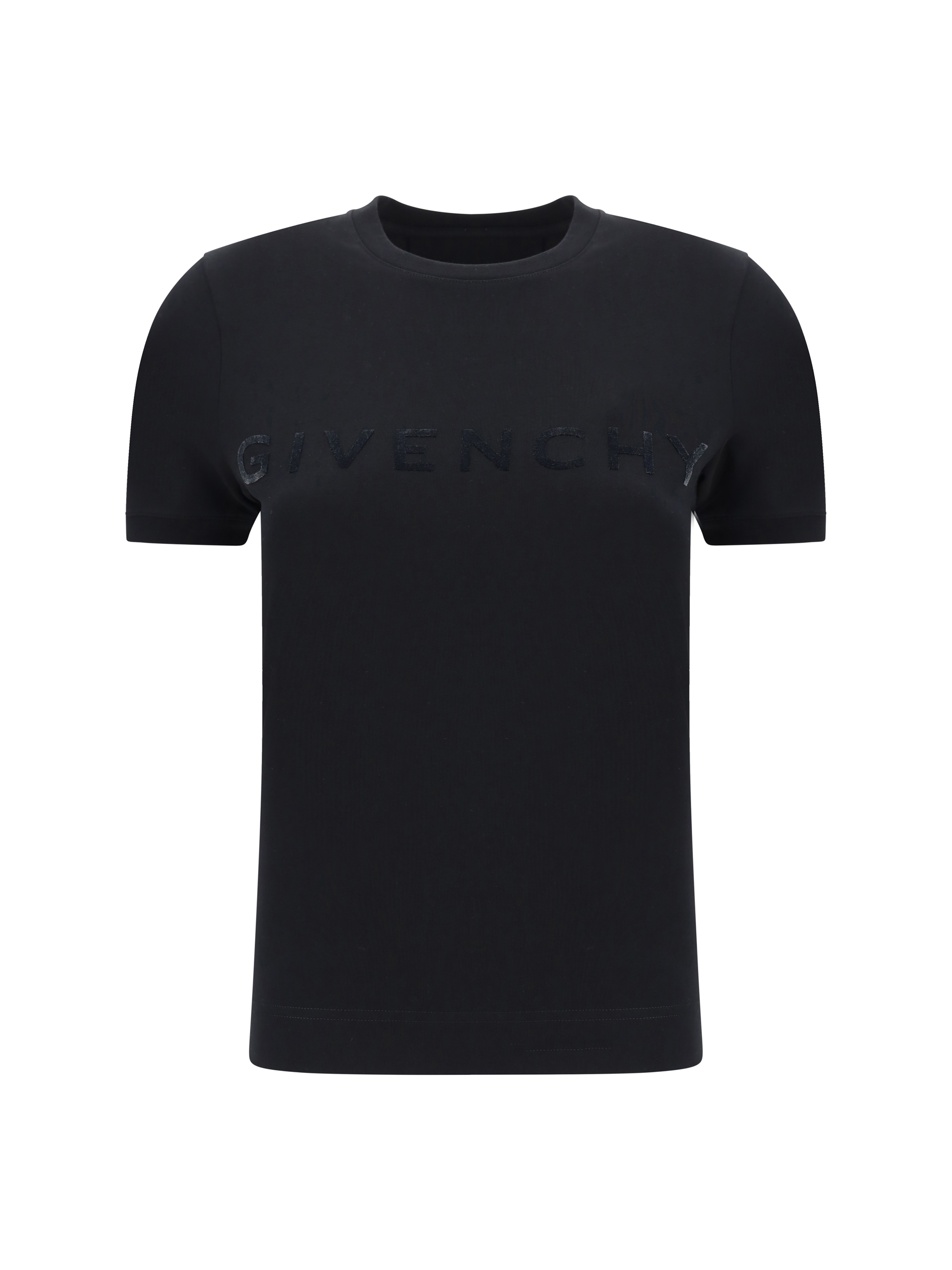 Shop Givenchy T-shirt In Black/silvery