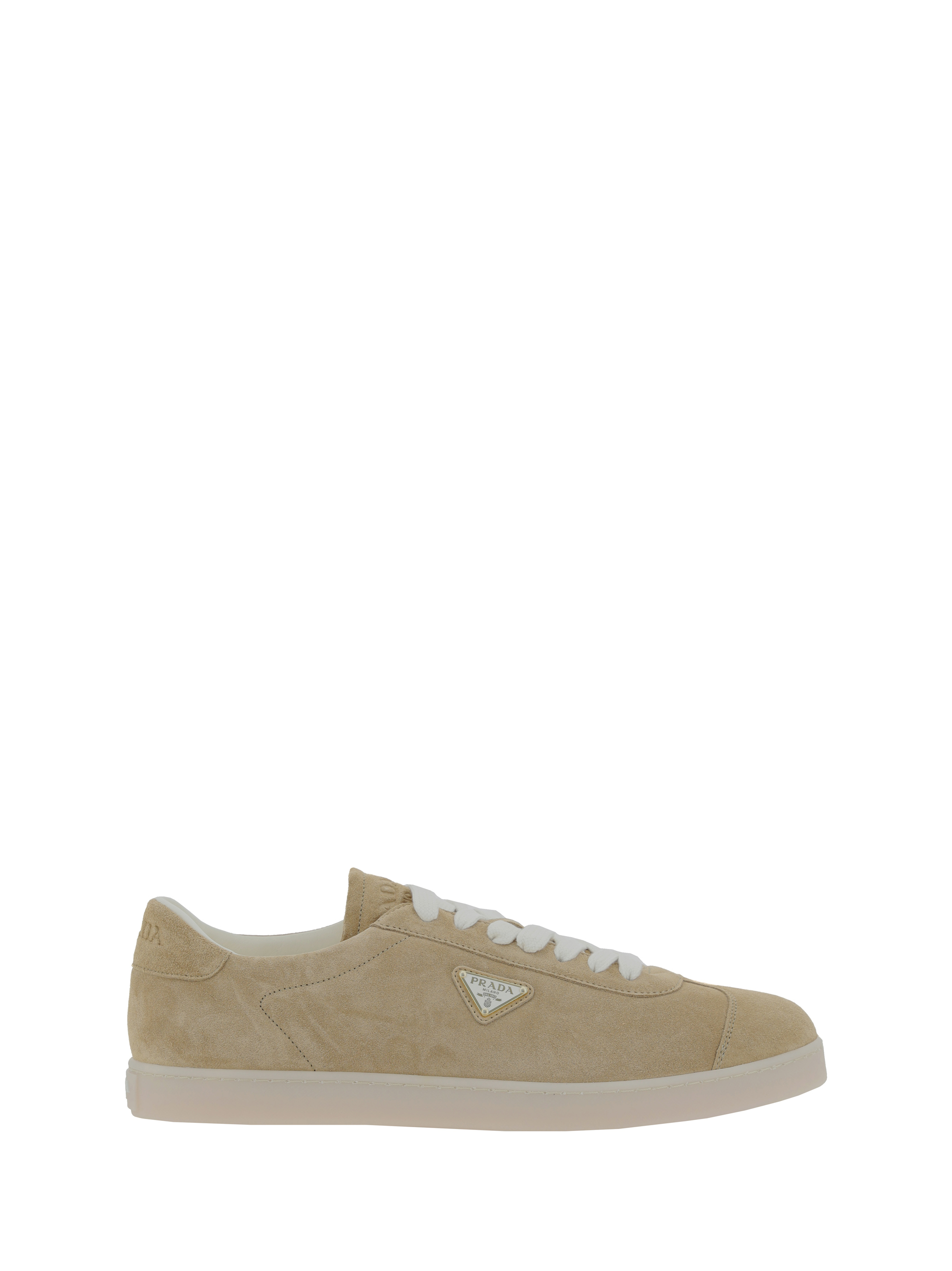 Shop Prada Sneakers In Ecru'