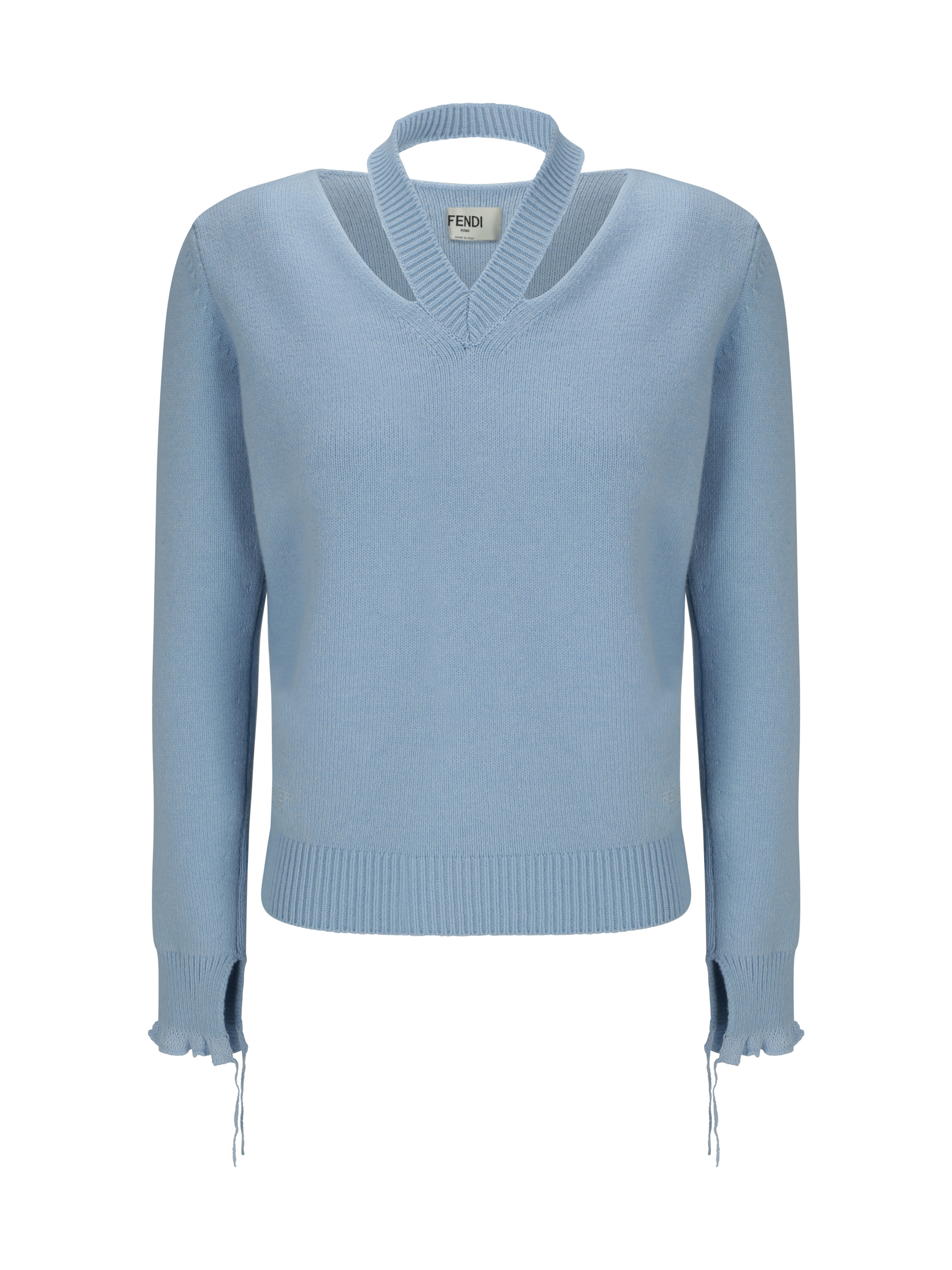 Fendi Sweater In Prisca/azzurro