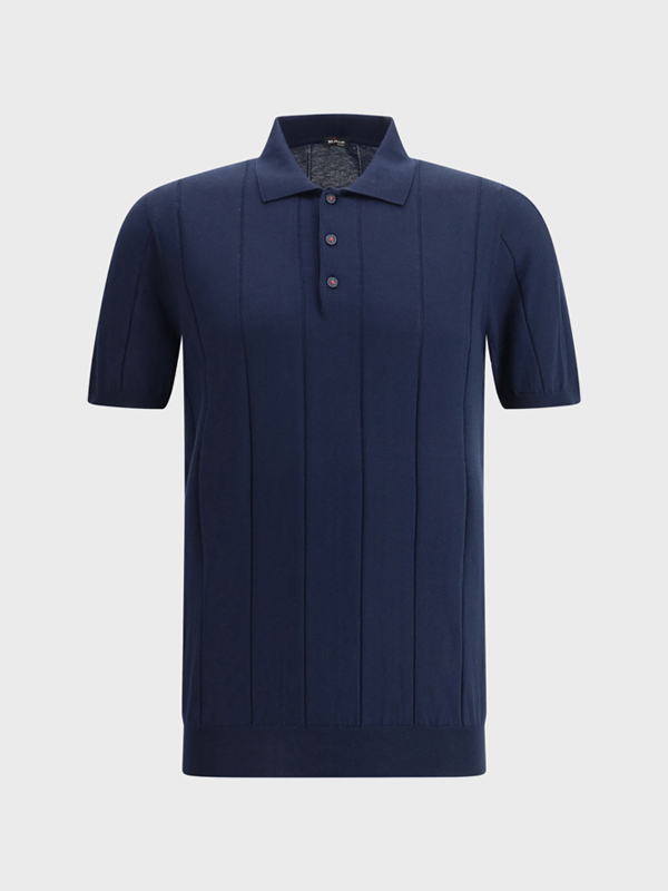 Ribbed Polo Shirt