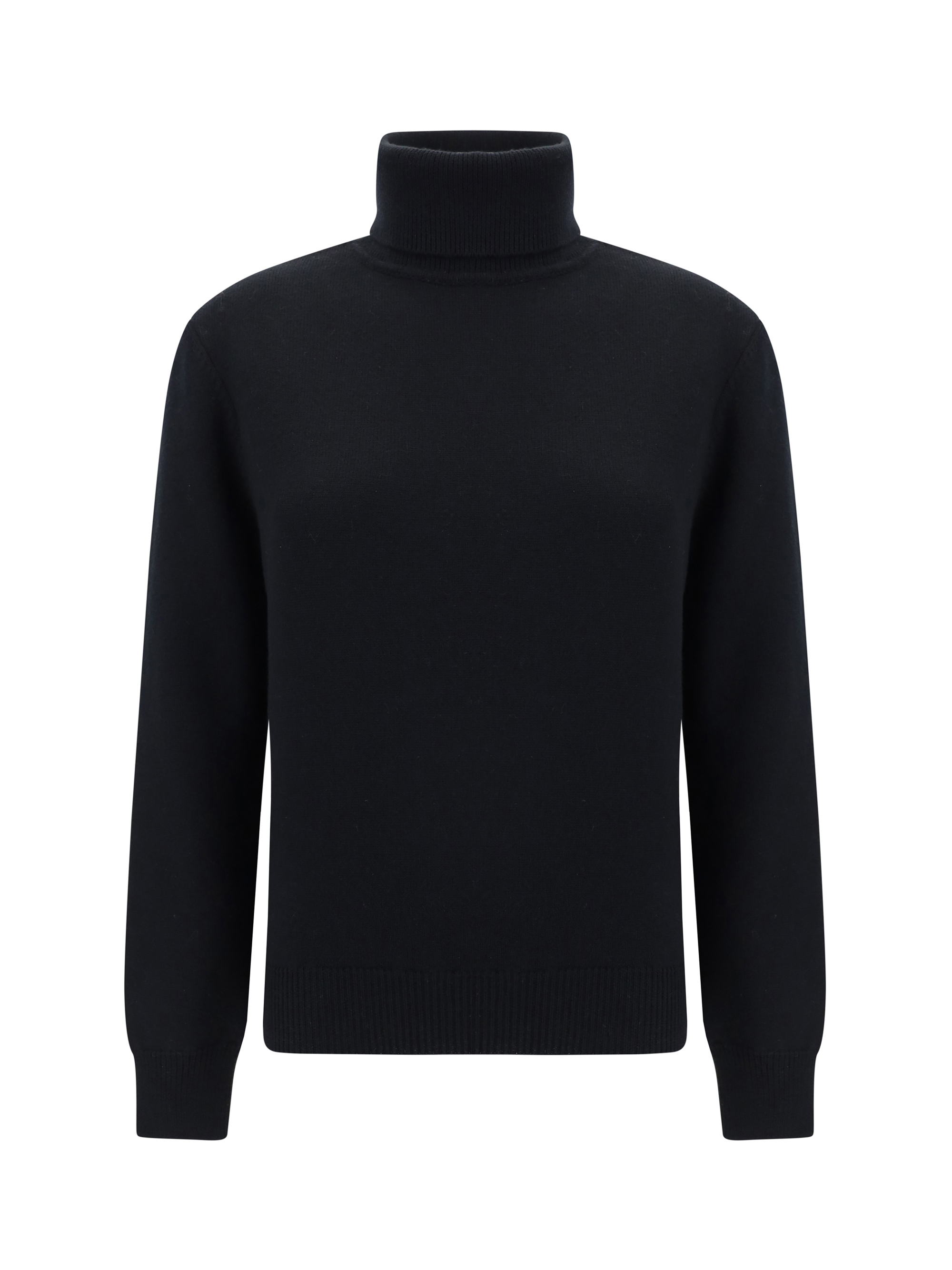 Shop Alaïa Turtleneck Sweater In Noir Alaia