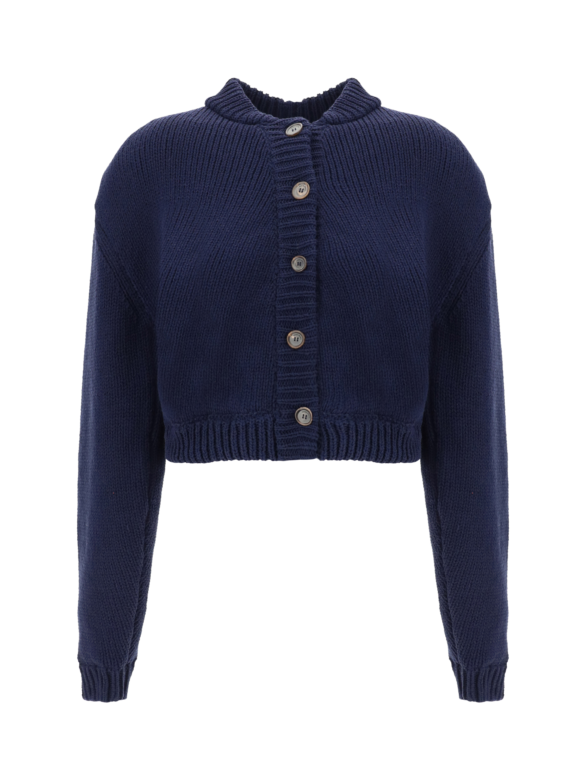 Shop Magda Butrym Cardigan In Navy