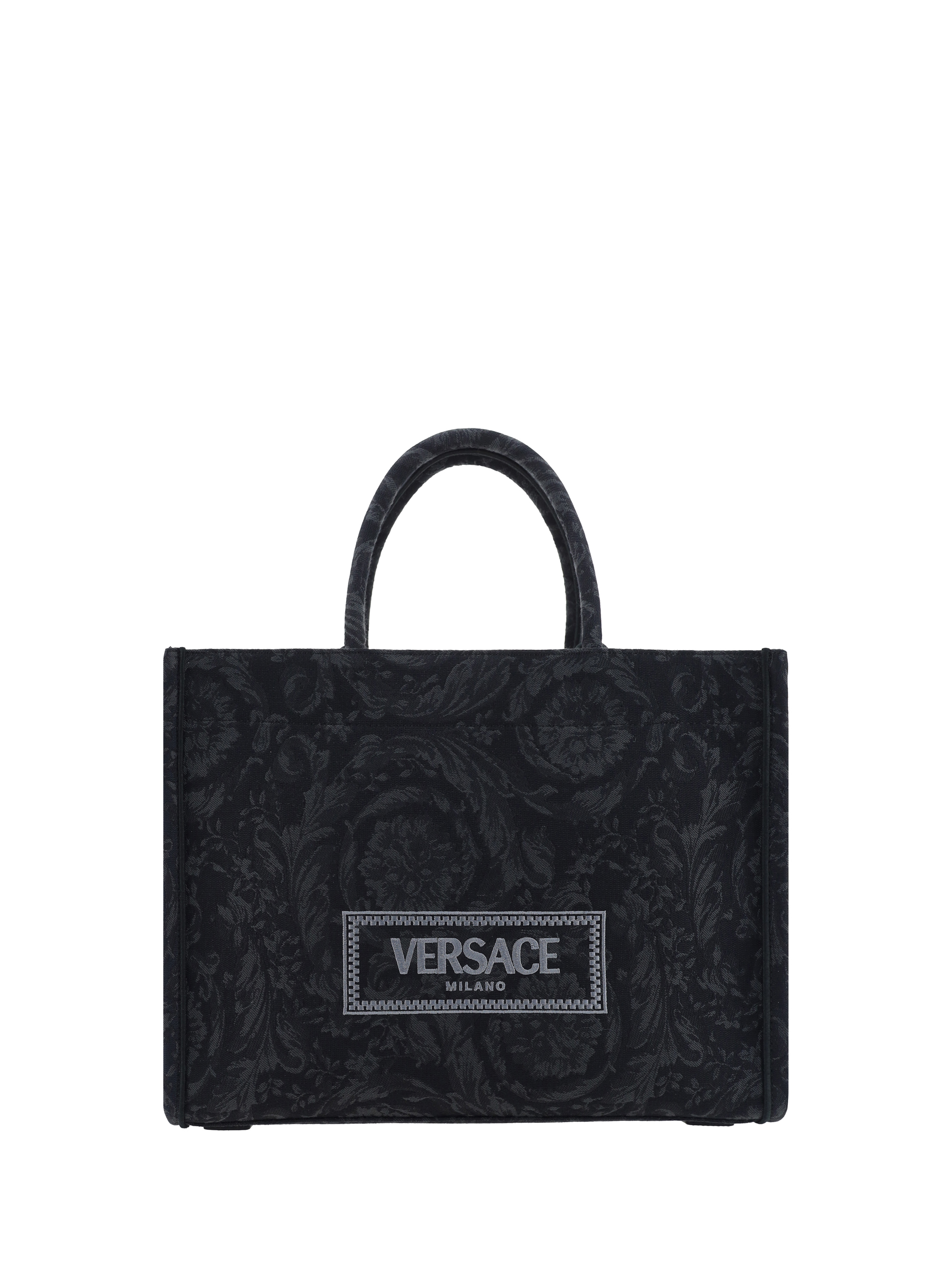 Versace Borsa Tote Barocco Athena In Black