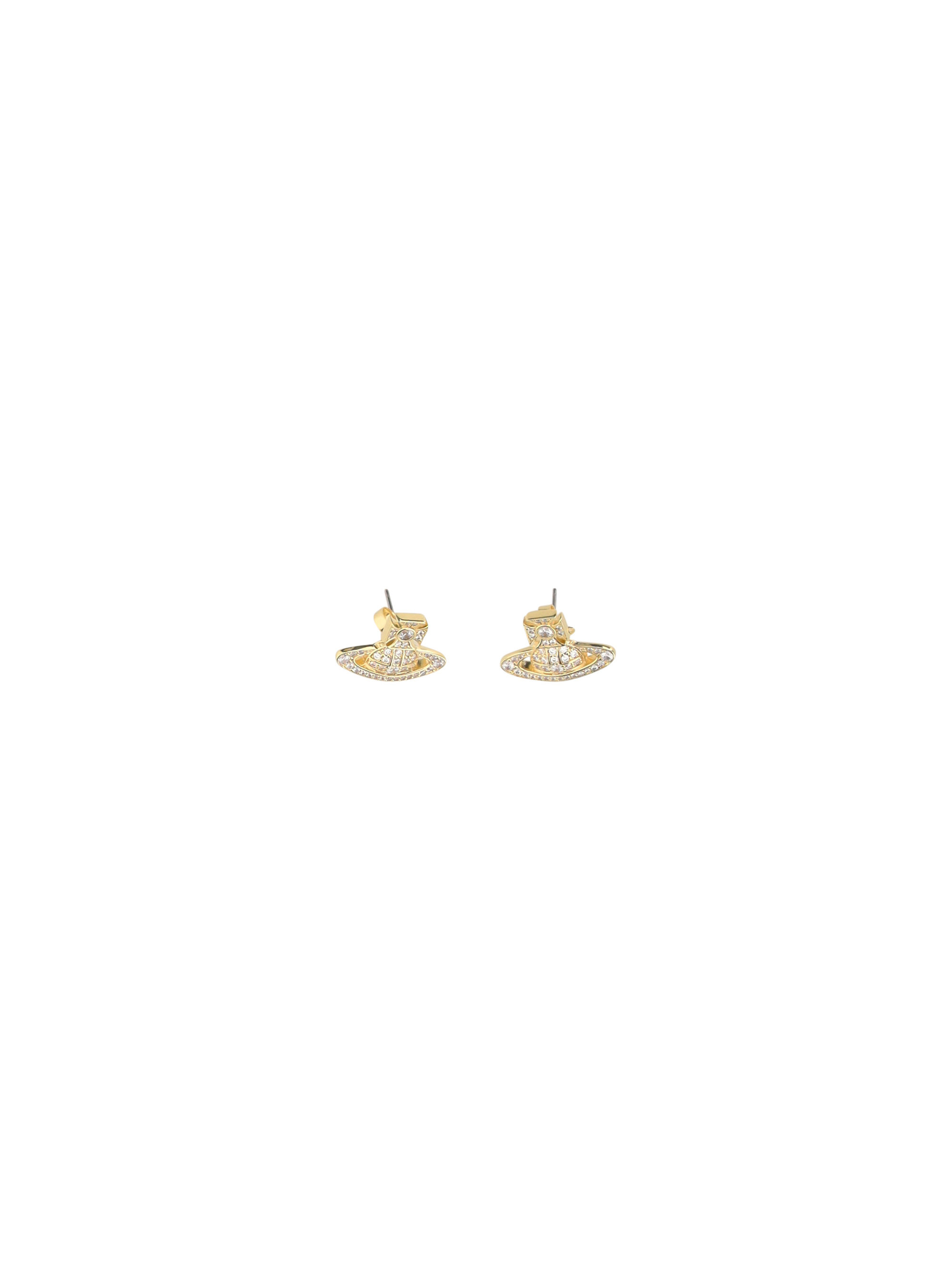 Shop Vivienne Westwood Carmela Earrings In Gold/white