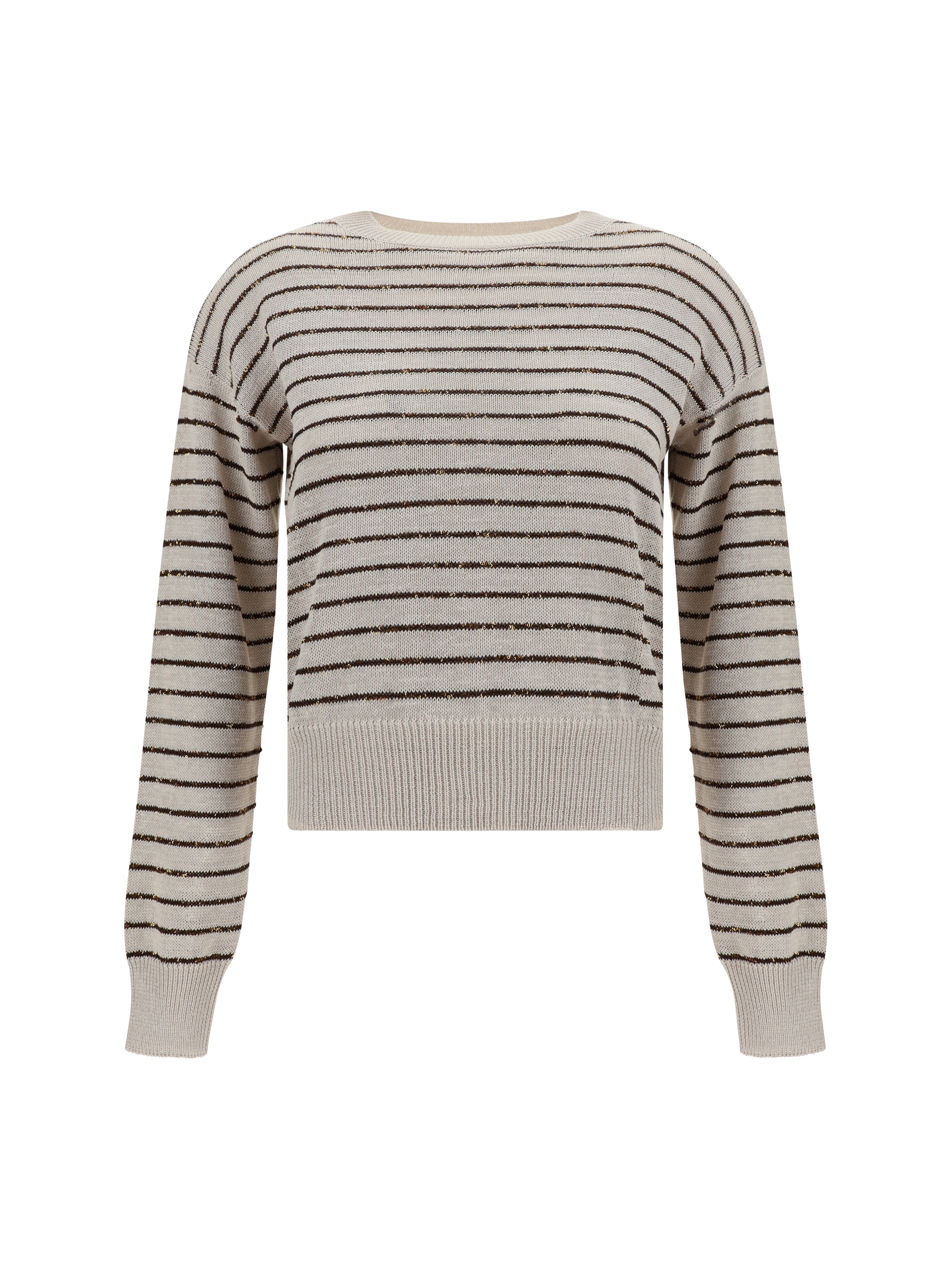 Shop Brunello Cucinelli Sweater In Avena+marrone