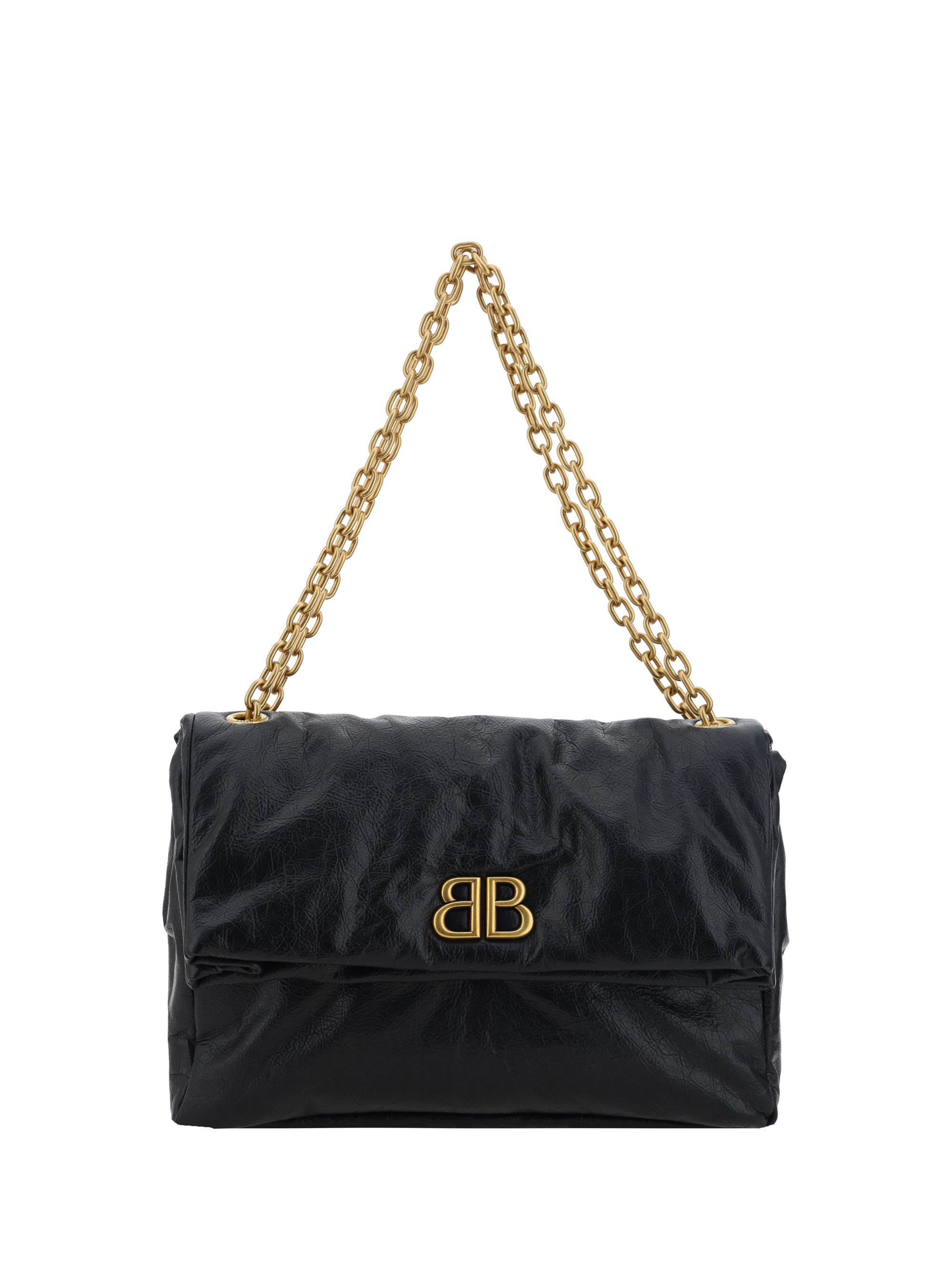 Shop Balenciaga Medium Monaco Shoulder Bag In Black