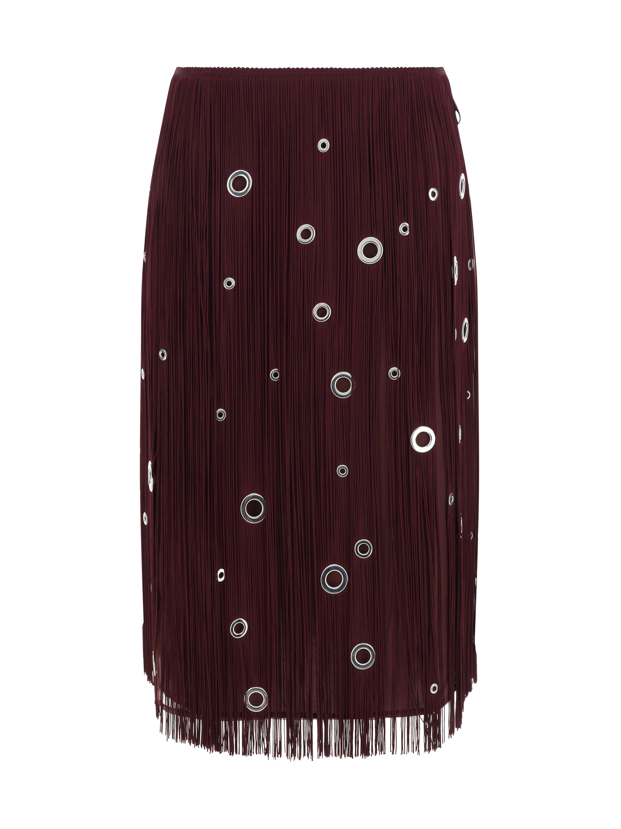 Shop Prada Midi Skirt In Corniola