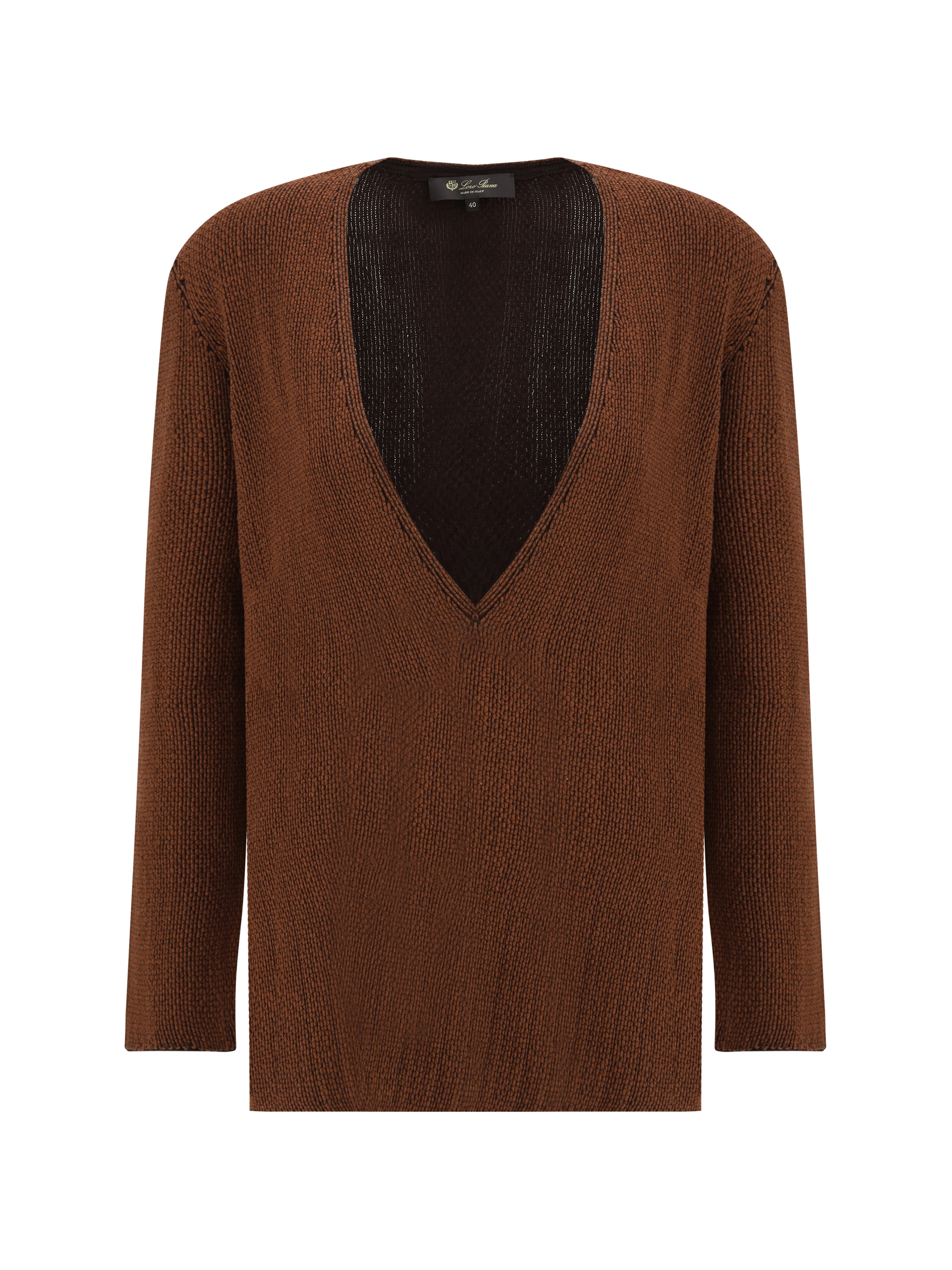 Shop Loro Piana Cala Matano Sweater In Kummel/charcoal