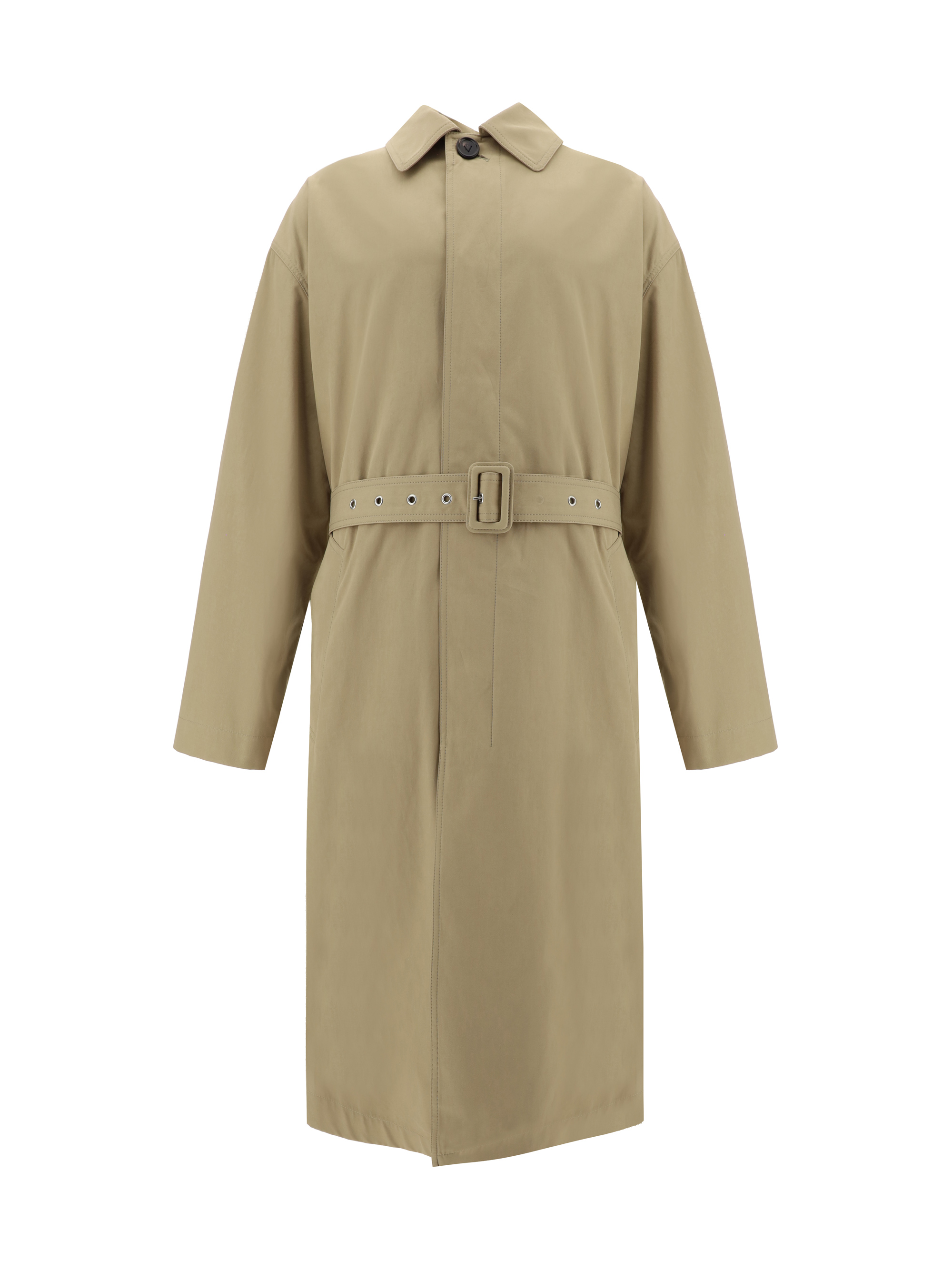 Shop Bottega Veneta Coat In Desert Taupe