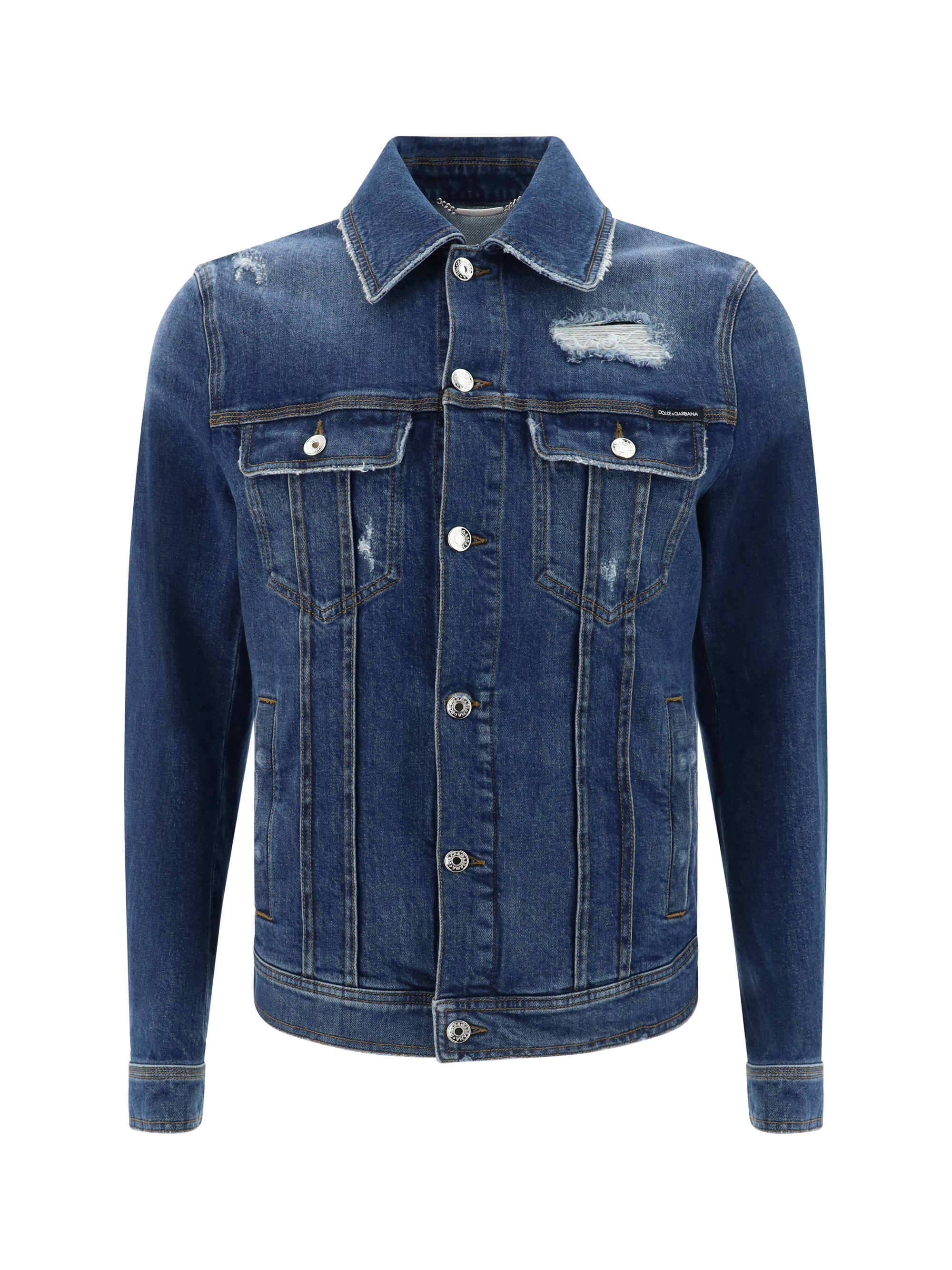 Shop Dolce & Gabbana Denim Jacket In Variante Abbinata