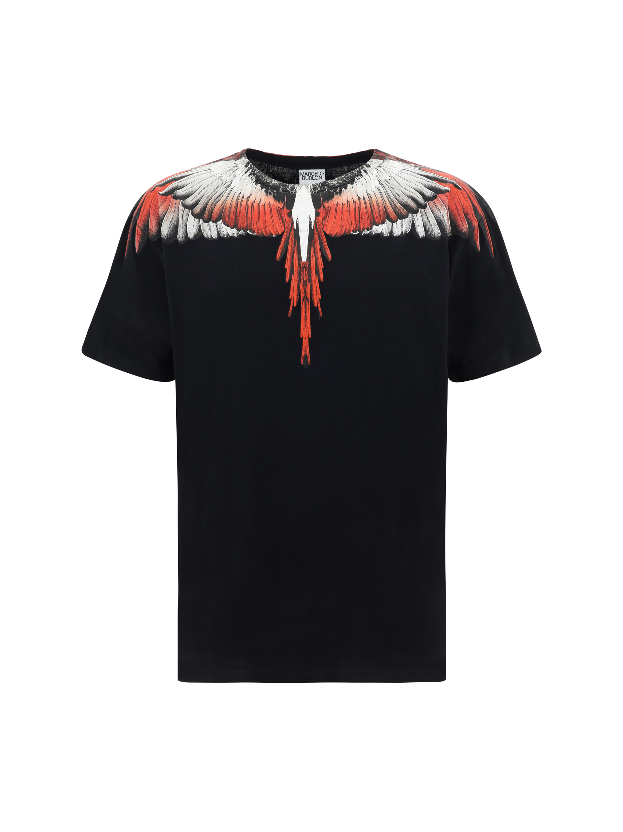 Marcelo Burlon County Of Milan Icon Wings T-shirt In Black Red
