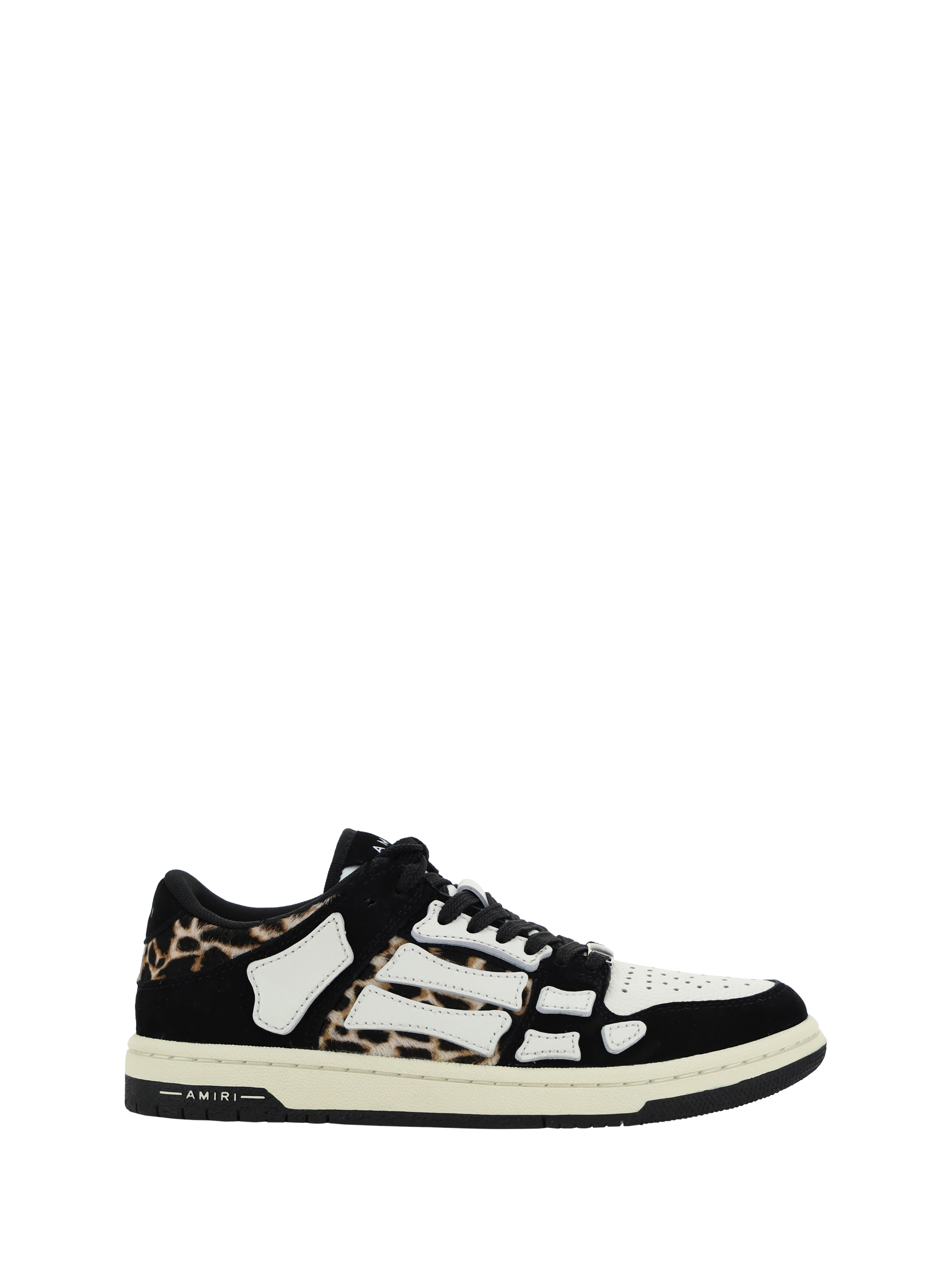 Shop Amiri Leopard Sneakers In Black