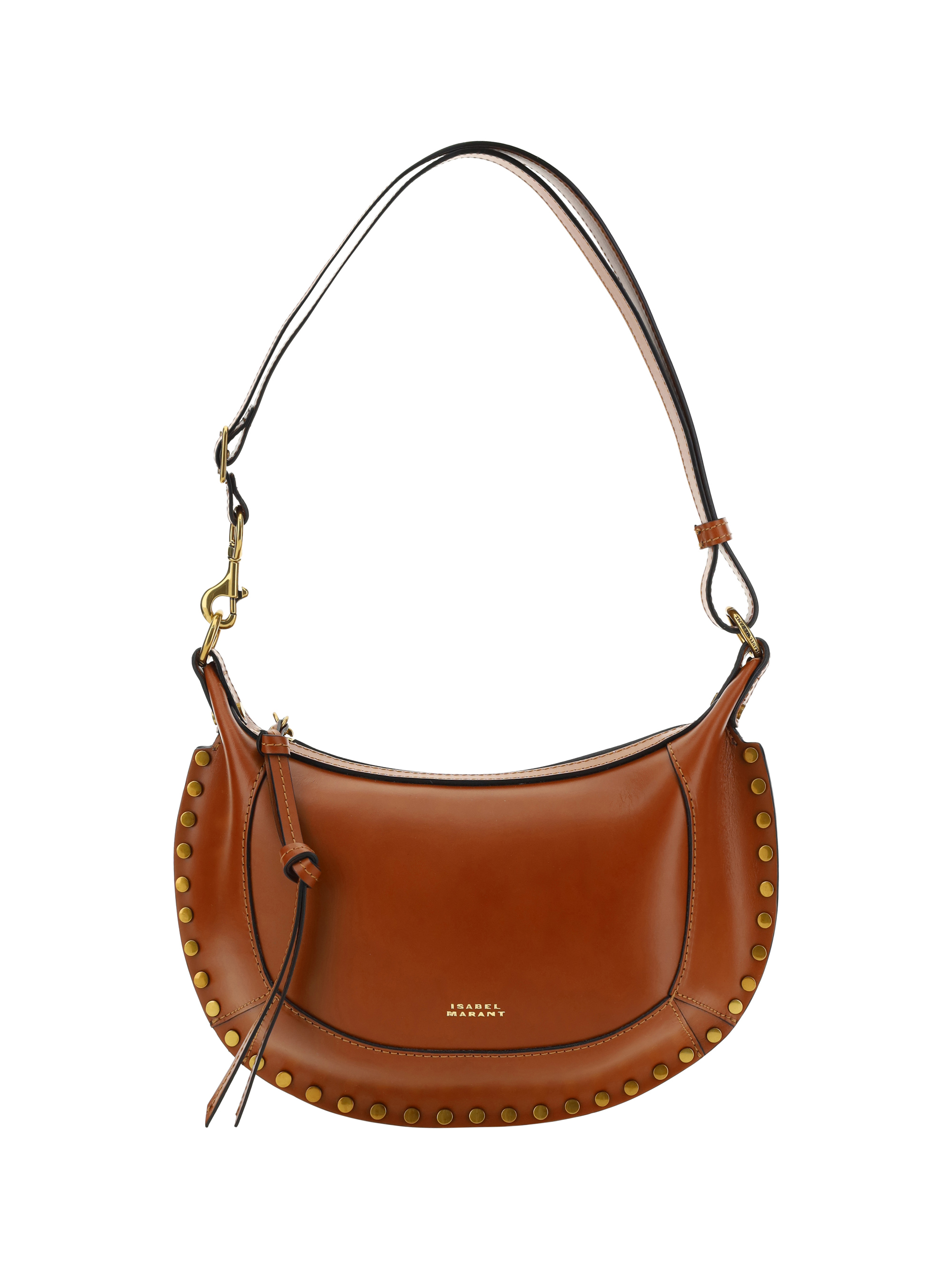 Shop Isabel Marant Oskan Moon Shoulder Bag In Cognac
