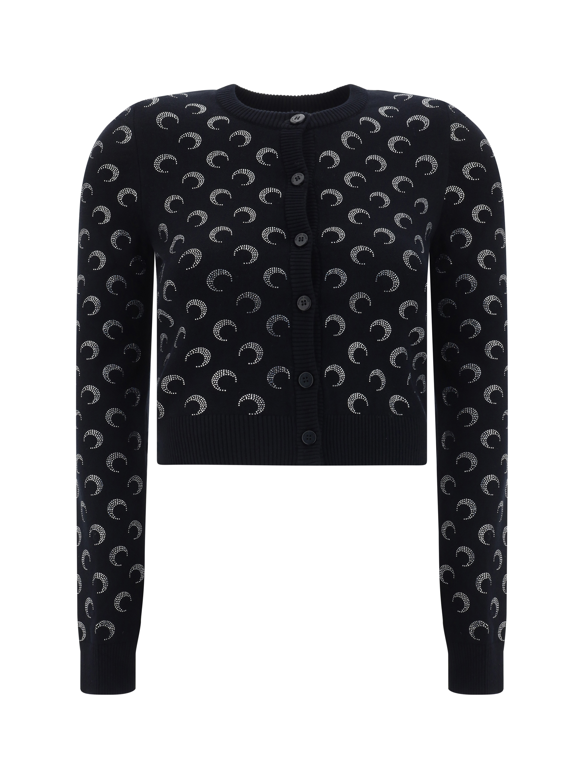 Shop Marine Serre Cardigan In Black