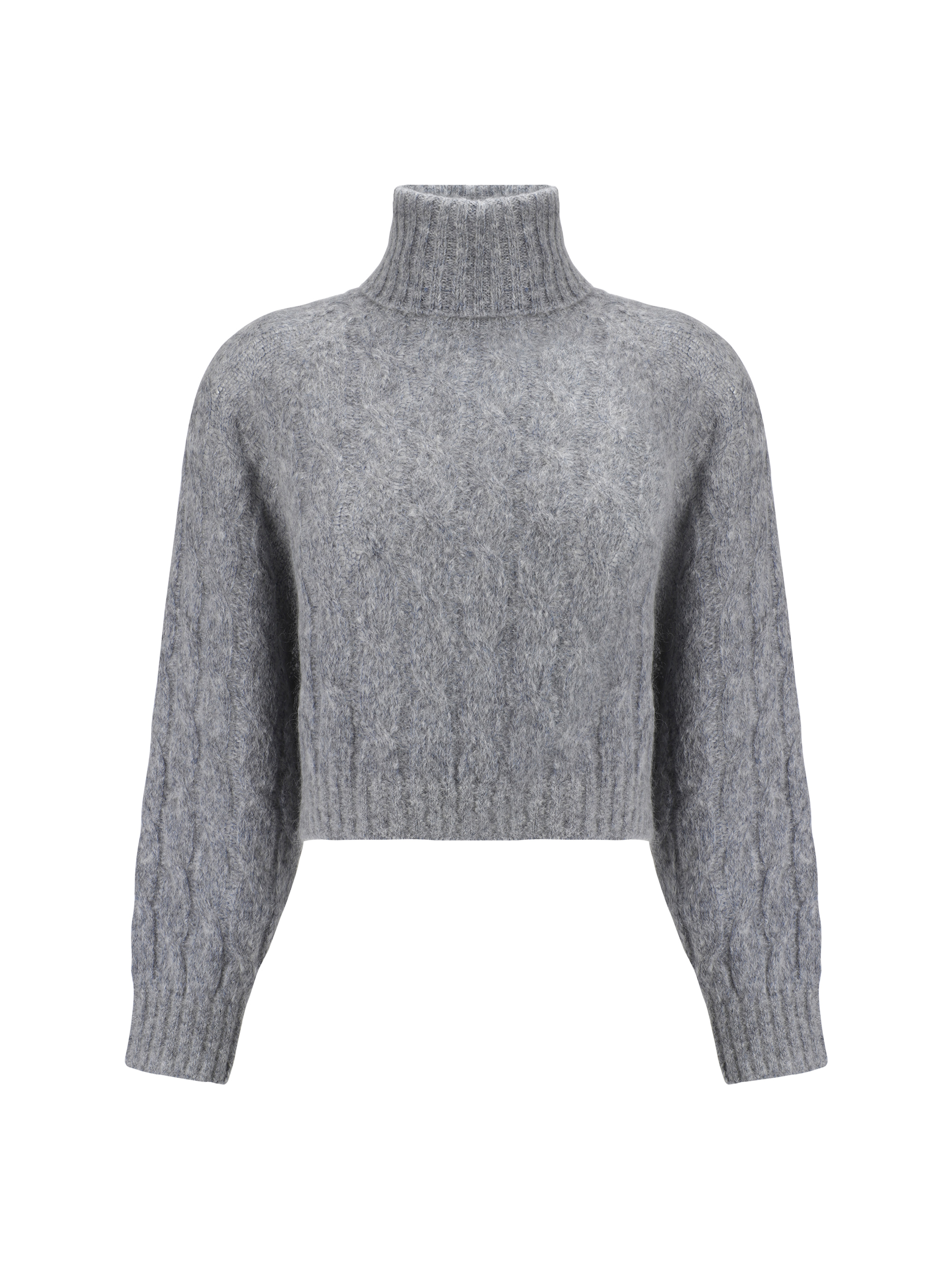 Shop Brunello Cucinelli Turtleneck Sweater In Denim