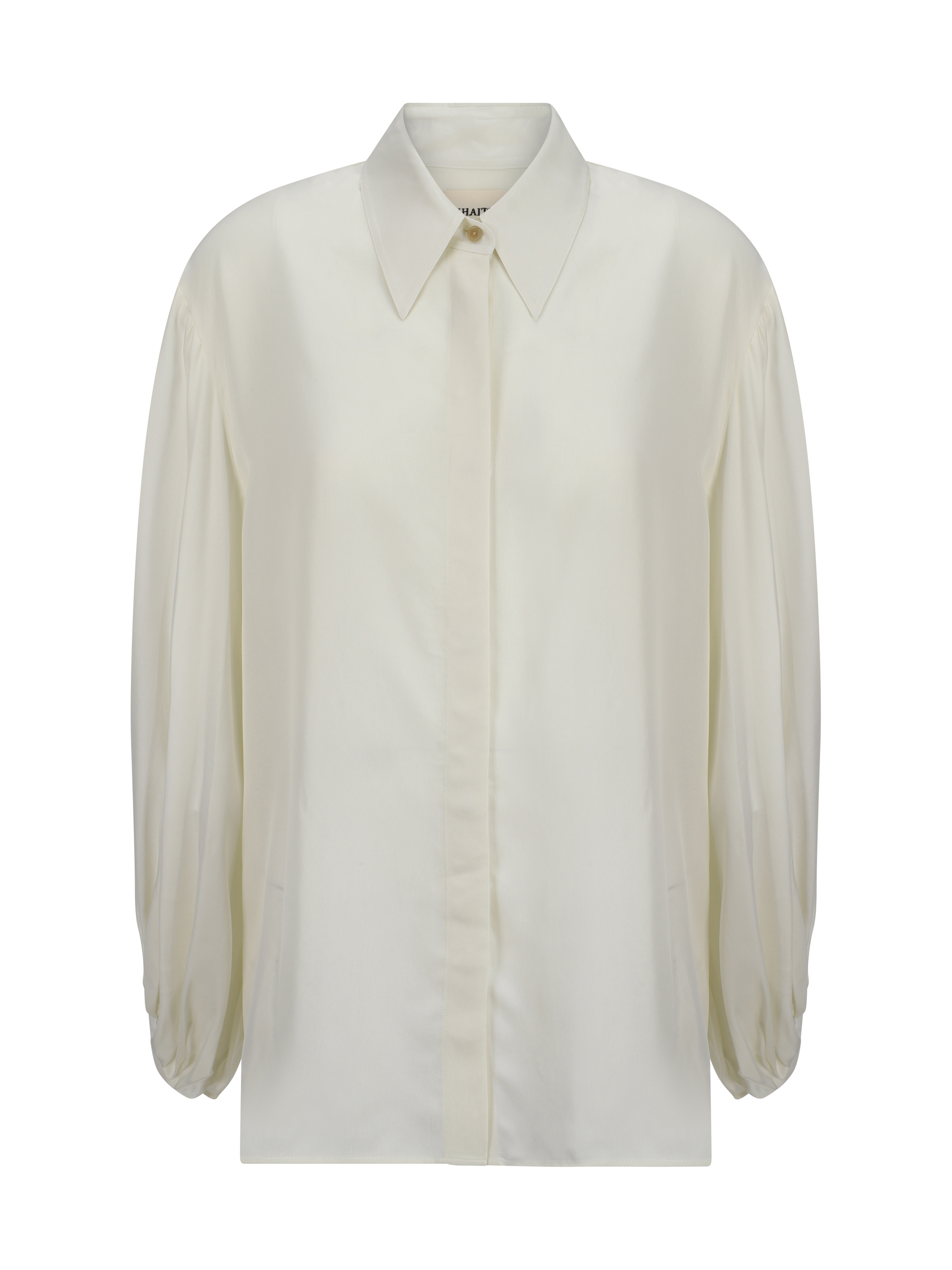 Shop Khaite Bam Shirt In Cream