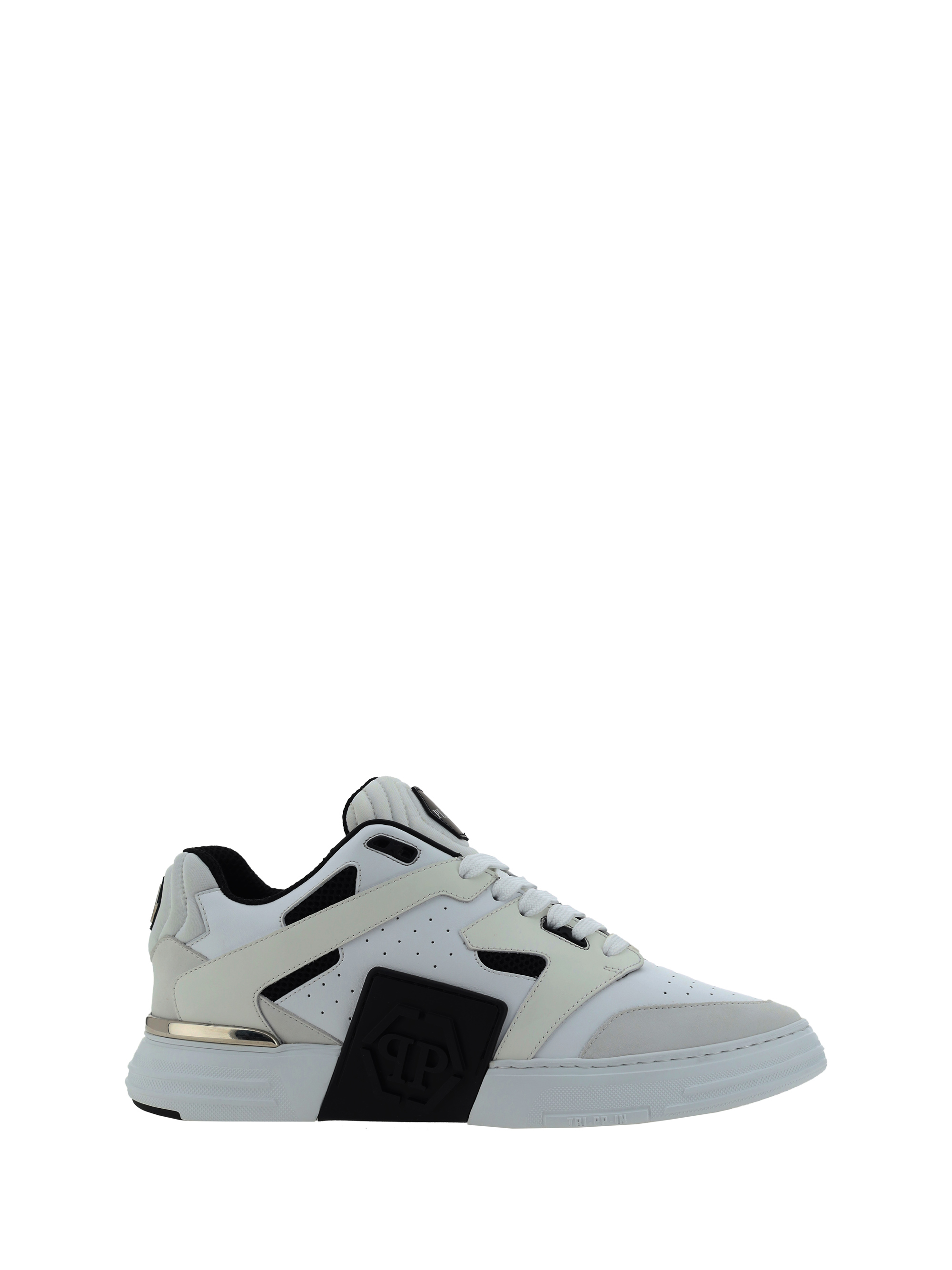 Shop Philipp Plein Lo Top Sneakers In White