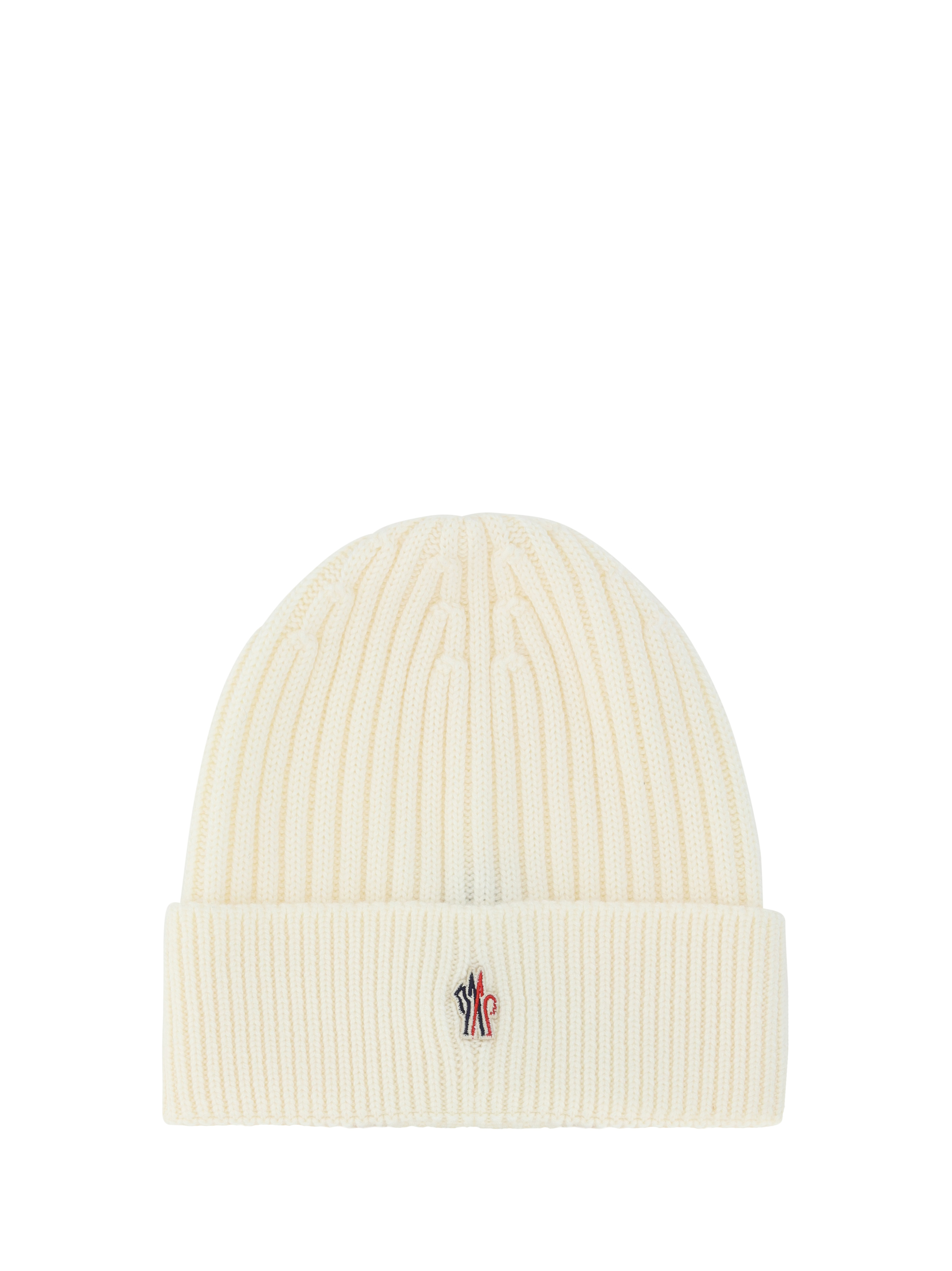 Shop Moncler Beanie Hat In Natural